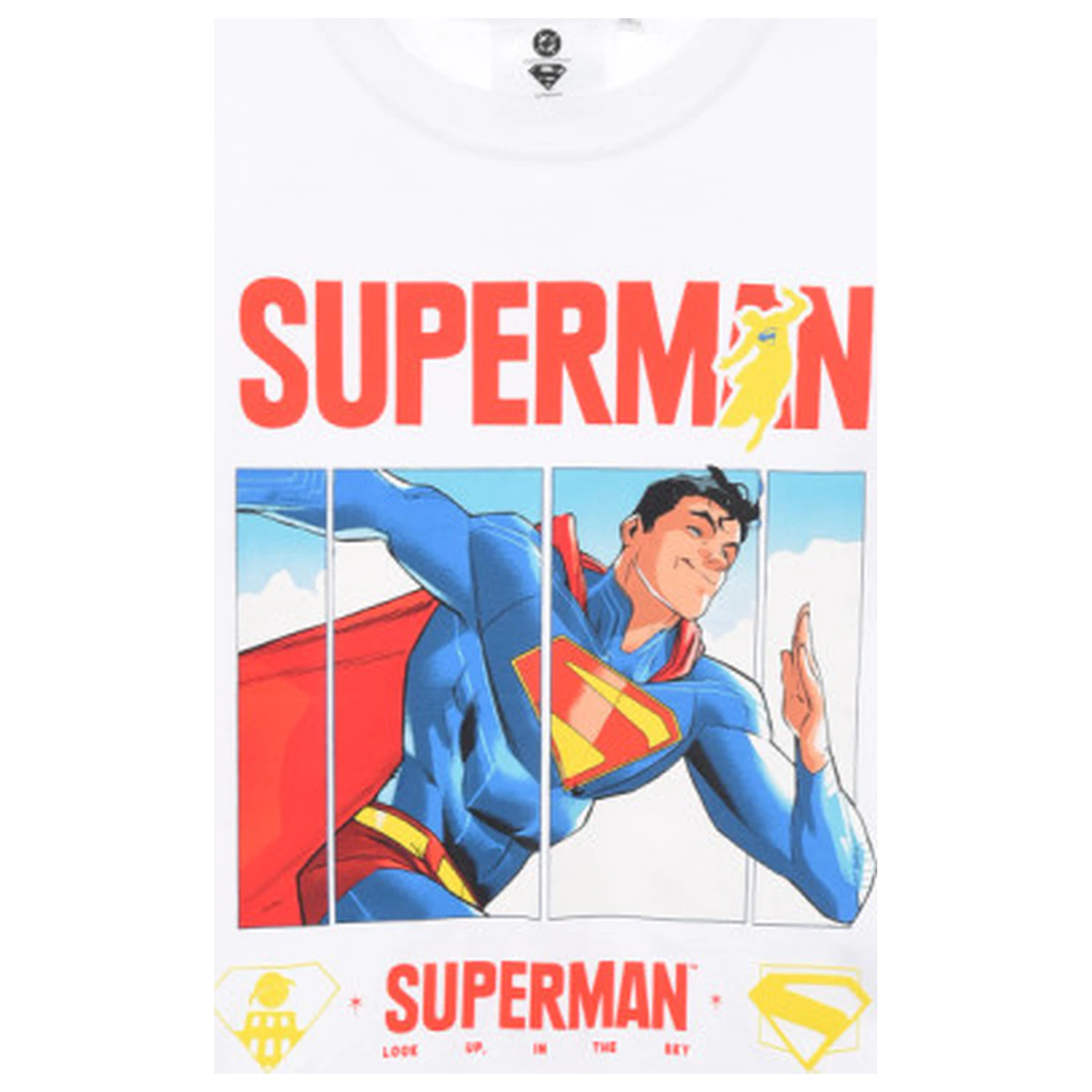 Superman White Dziecięca Koszulka z Długim Rękawem, Top zdjęcie produktu