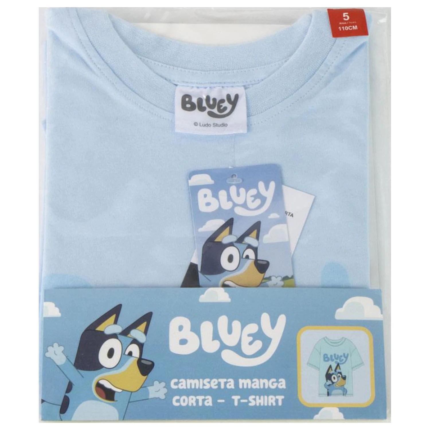 Bluey Smile dziecięca krótka koszulka, top zdjęcie produktu