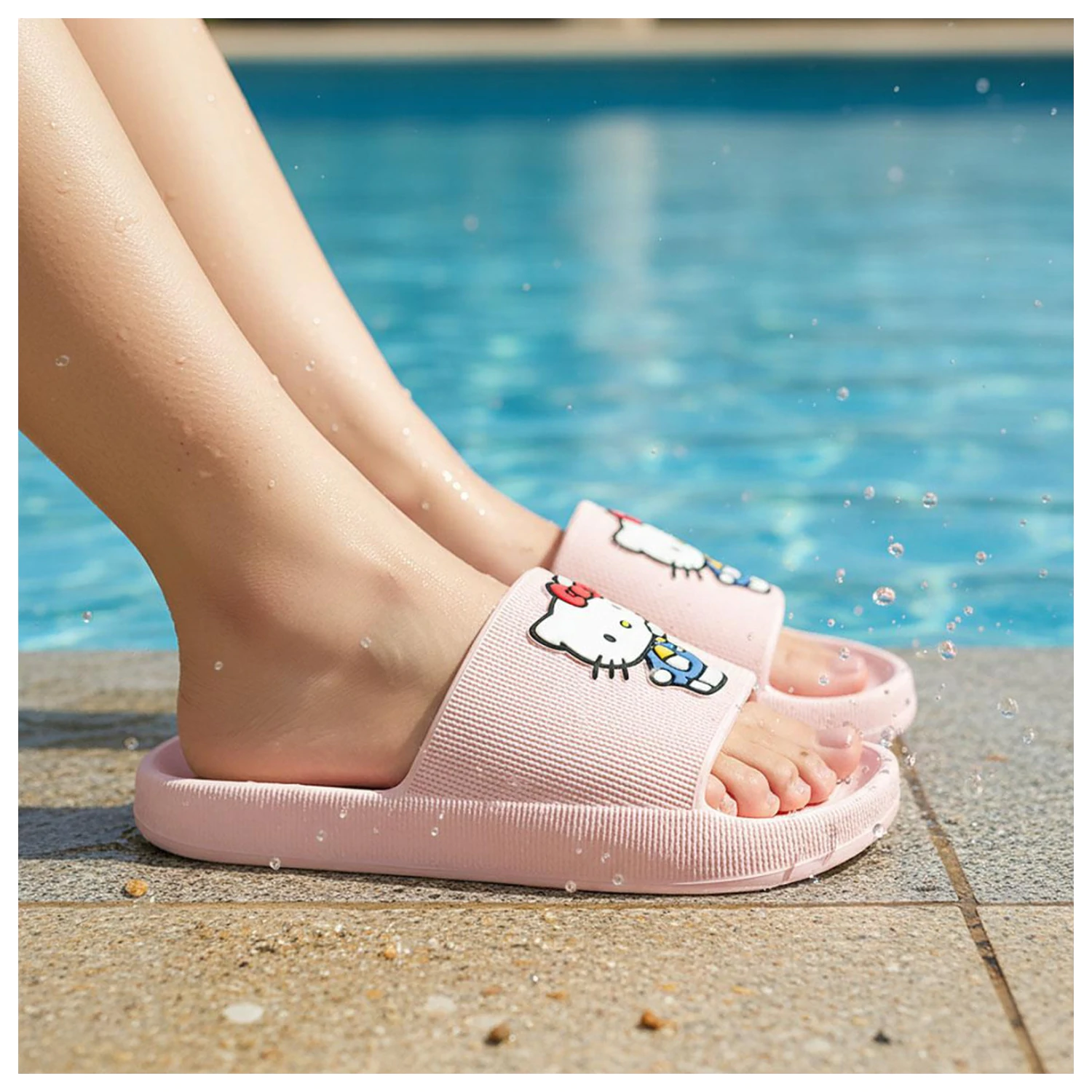 Hello Kitty Blue Dress kapcie dla dorosłych zdjęcie produktu