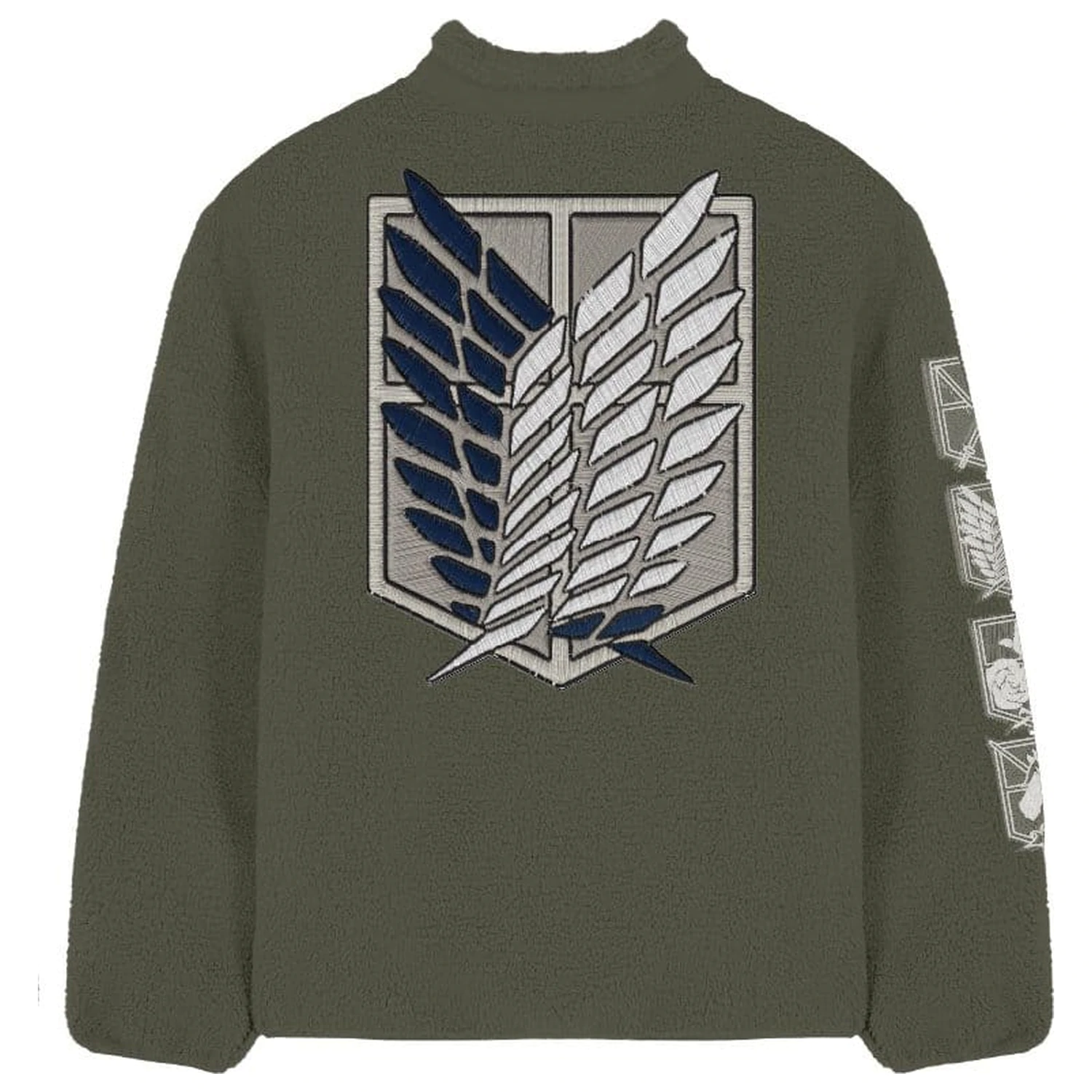 Attack On Titan Logo Sherpa kurtka zdjęcie produktu