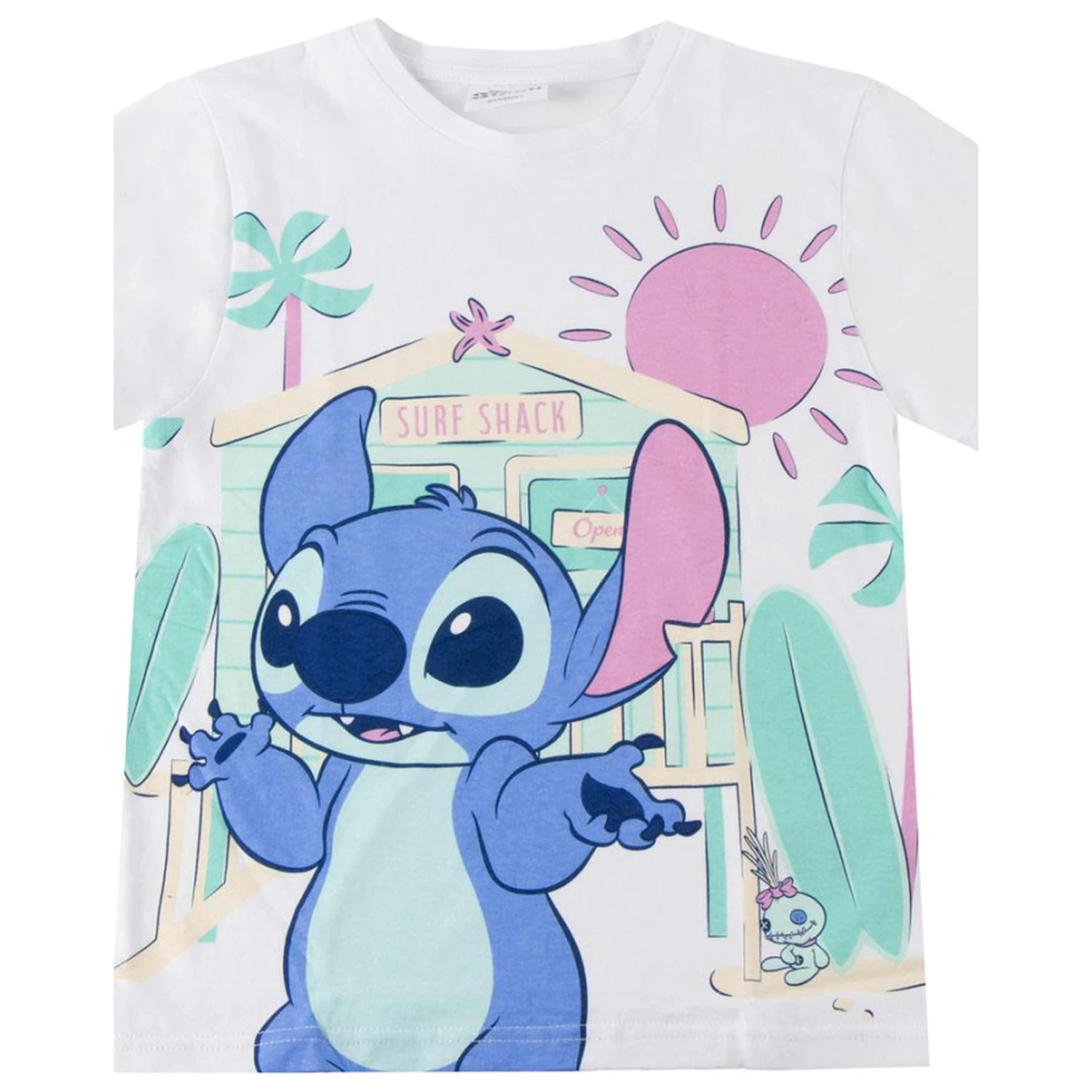 Stitch's Surf Shack dziecięcy T-shirt z krótkim rękawem, top zdjęcie produktu