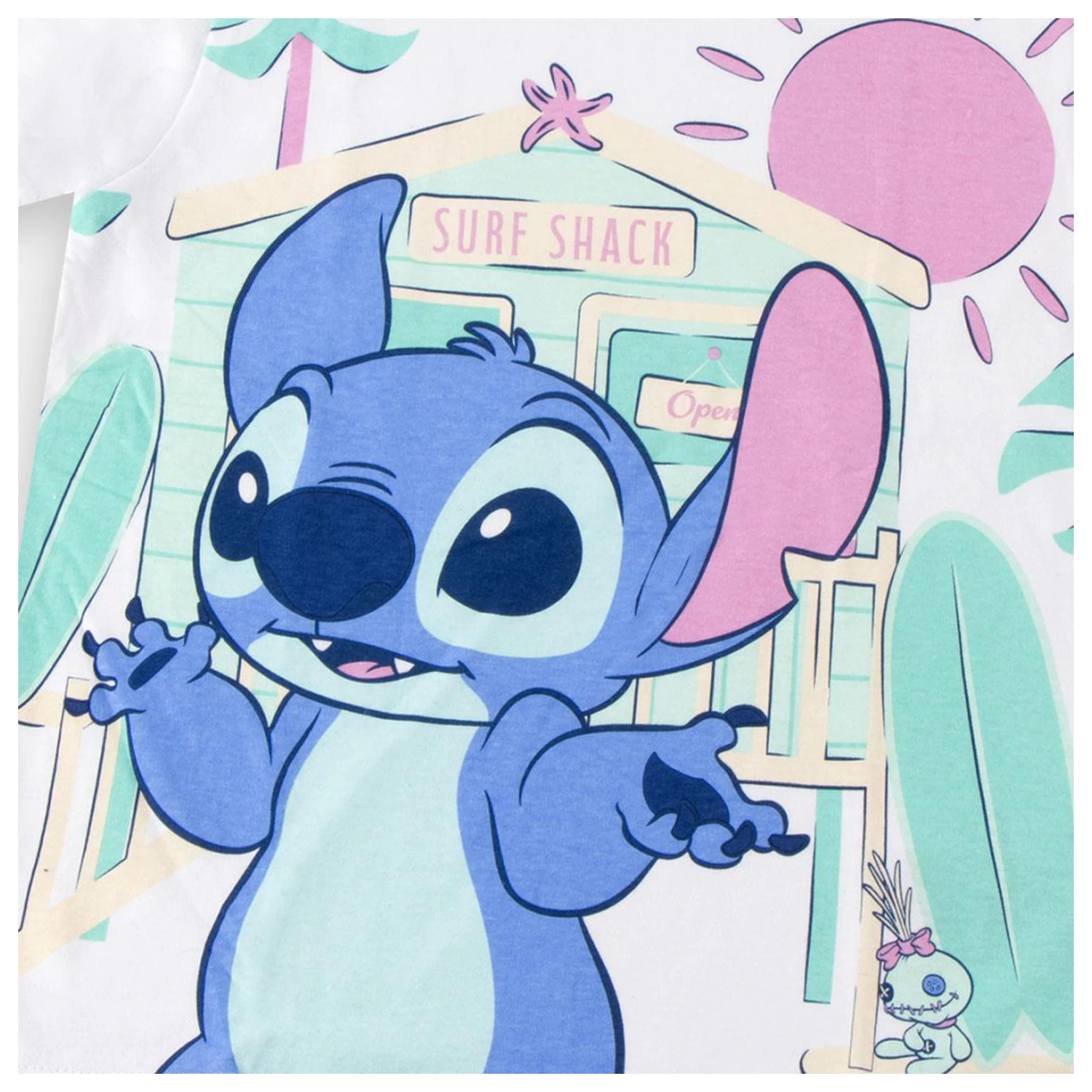 Stitch's Surf Shack dziecięcy T-shirt z krótkim rękawem, top zdjęcie produktu