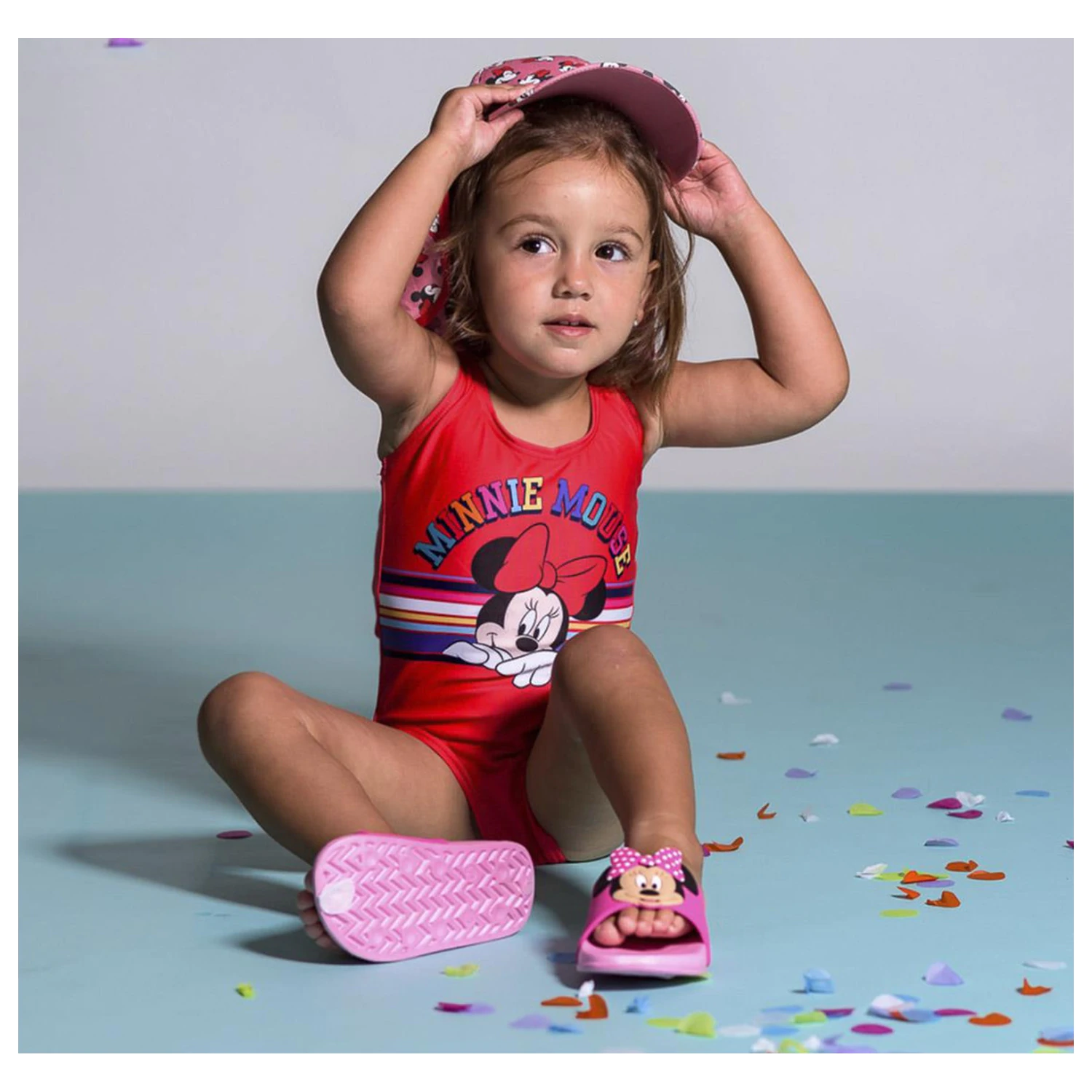 Disney Minnie Różowe Kapcie Dziecięce 3D zdjęcie produktu