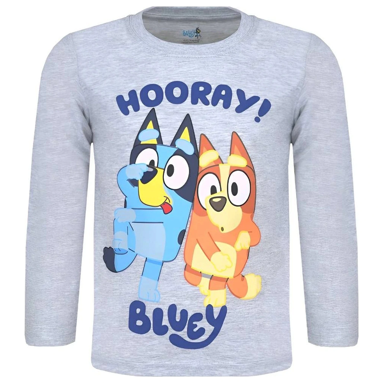Bluey Hooray! Szara koszulka / top z długim rękawem zdjęcie produktu