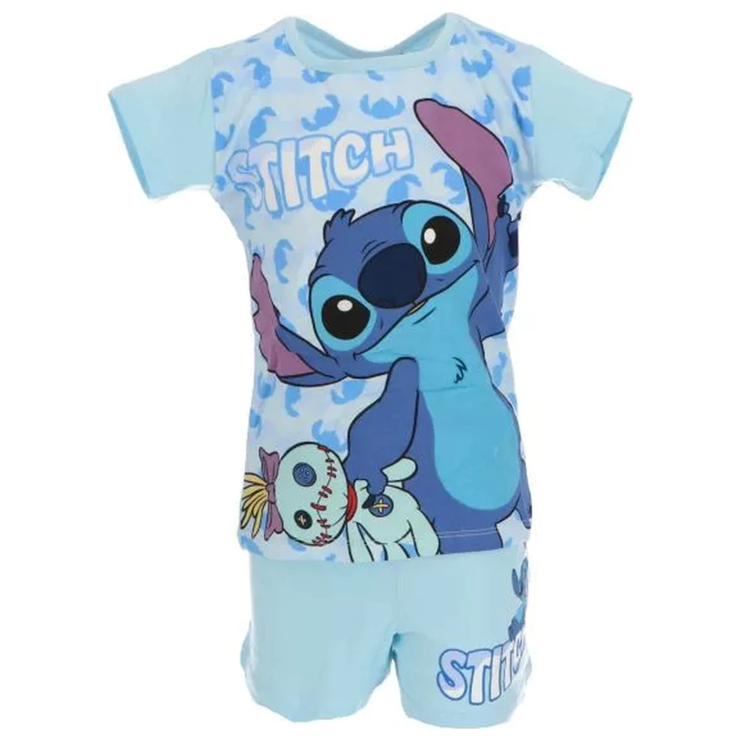 Stitch Scrump Blue krótkie piżamy dziecięce zdjęcie produktu