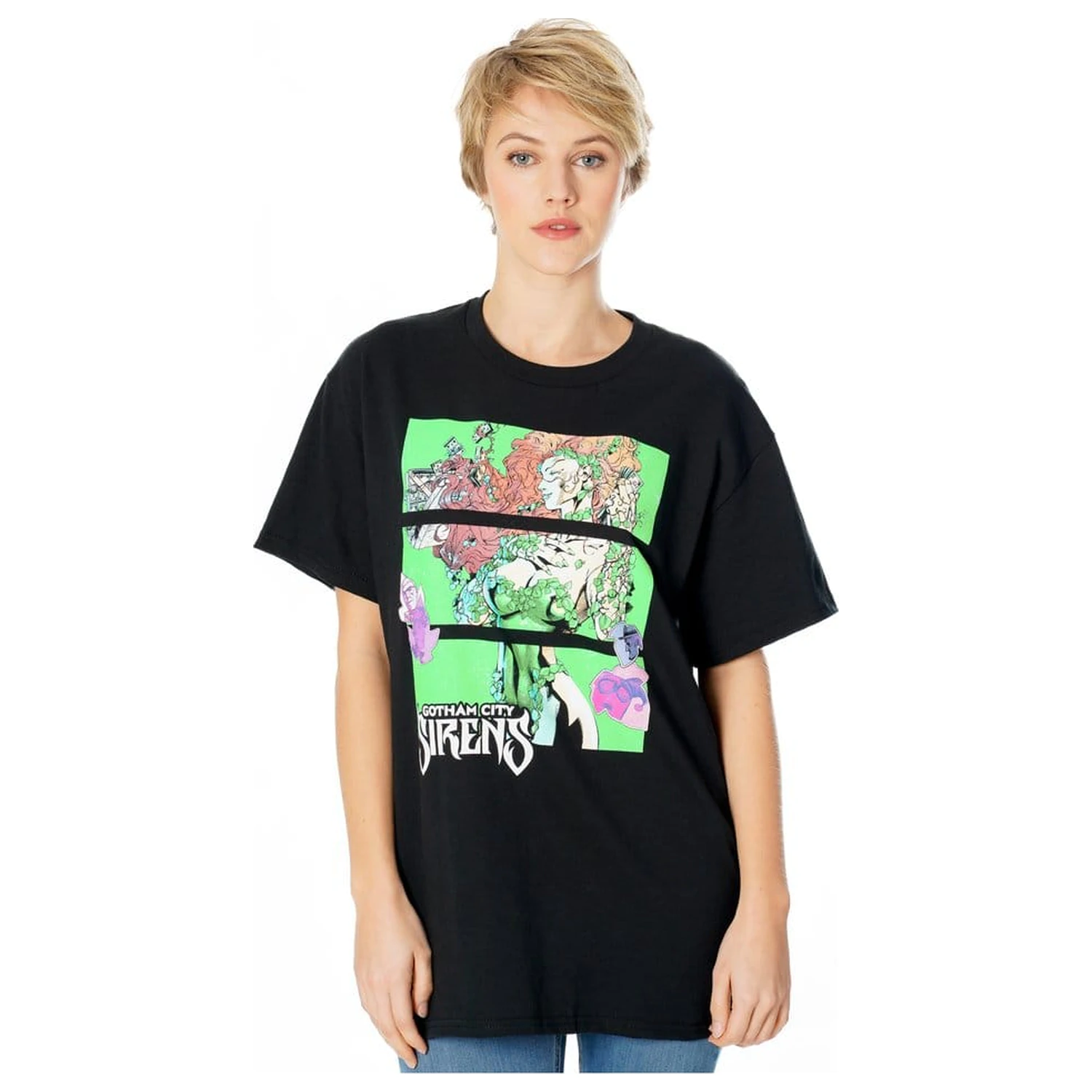 Gotham City Sirens T-Shirt Poison Ivy Sirens Cash Black  zdjęcie produktu