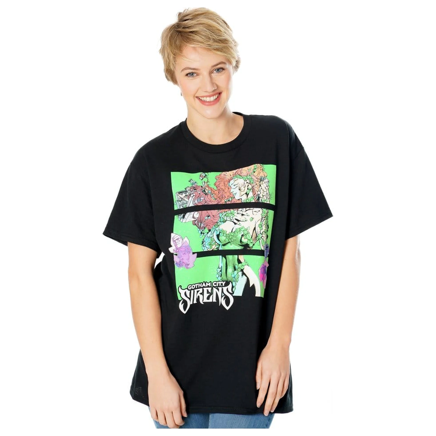 Gotham City Sirens T-Shirt Poison Ivy Sirens Cash Black  zdjęcie produktu