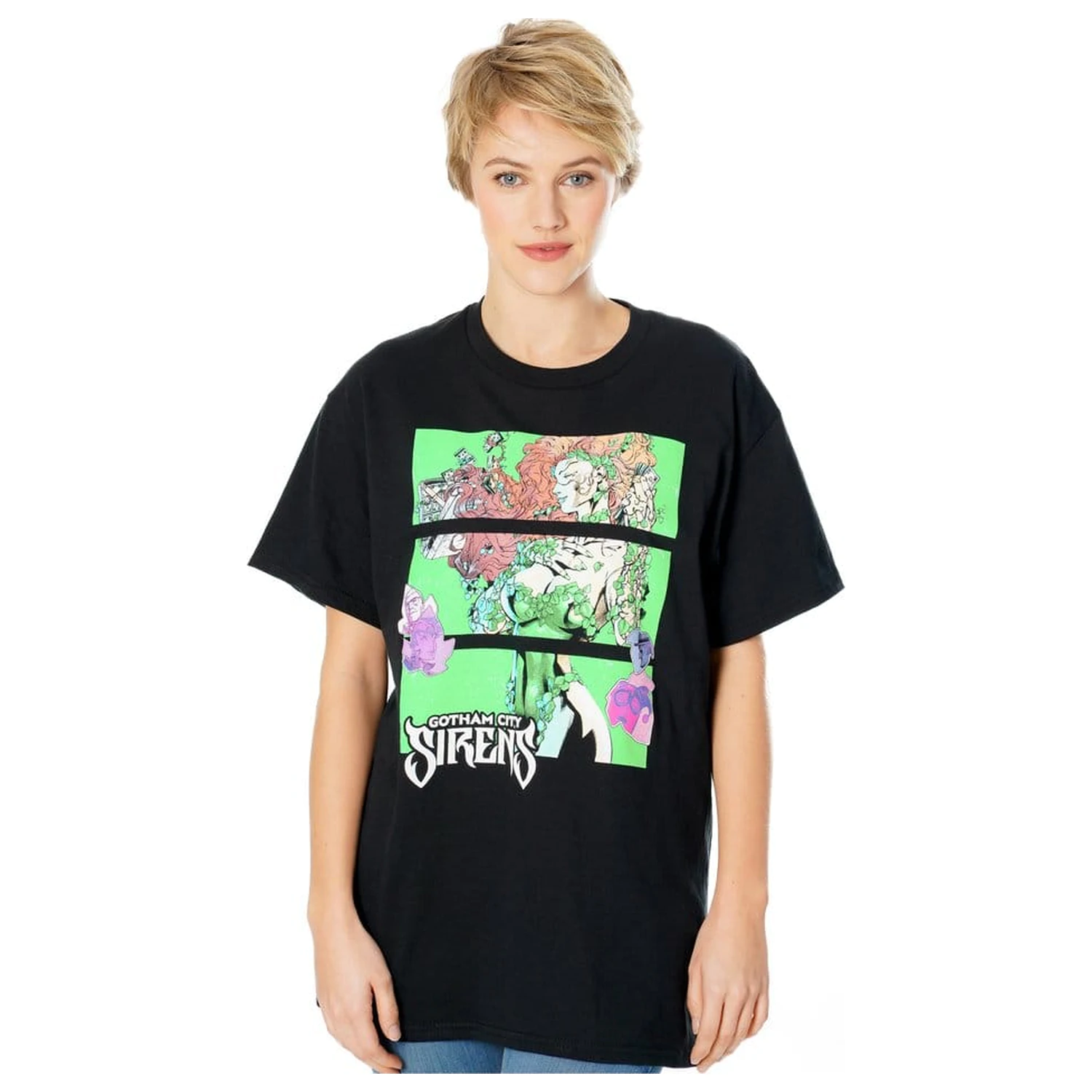 Gotham City Sirens T-Shirt Poison Ivy Sirens Cash Black  zdjęcie produktu