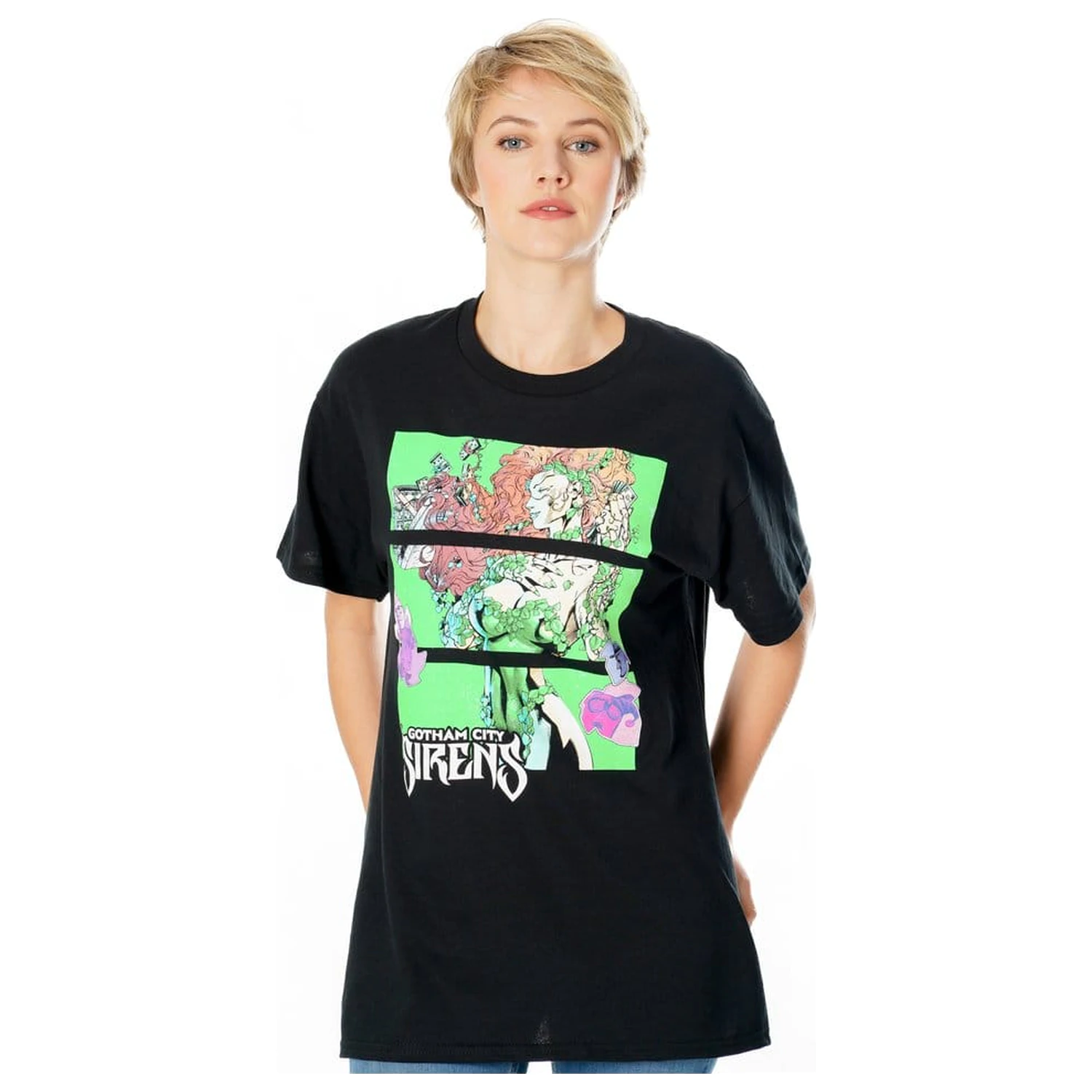 Gotham City Sirens T-Shirt Poison Ivy Sirens Cash Black  zdjęcie produktu