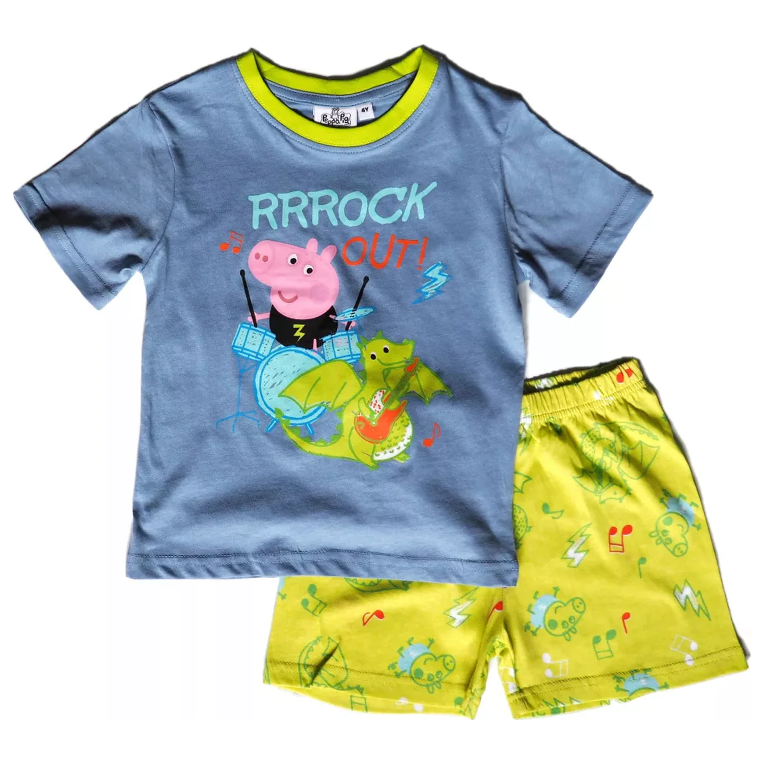 Peppa Pig Rock Out Blue Kids krótka piżama zdjęcie produktu
