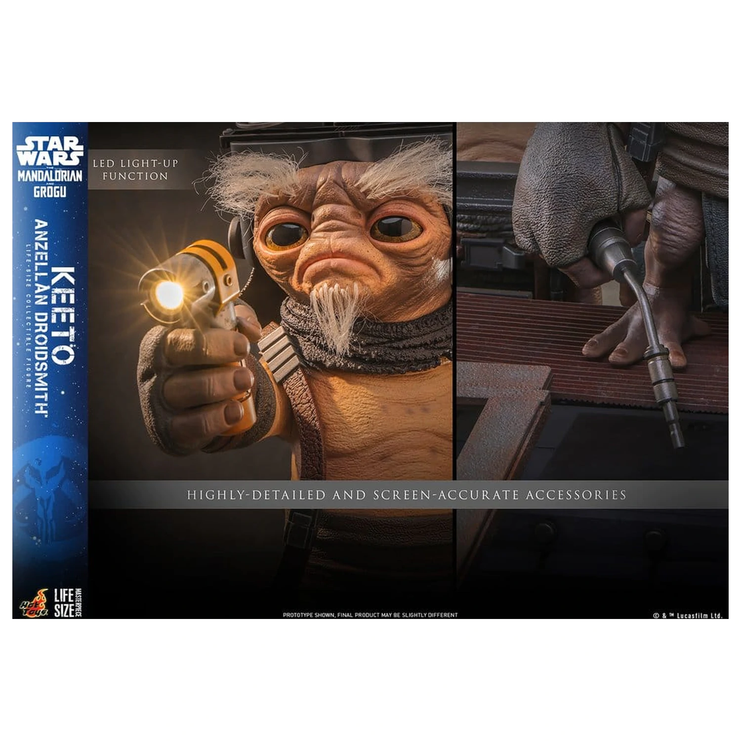 Star Wars: The Mandalorian & Grogu Life-Size Masterpiece Figurka naturalnej wielkości Keeto (Anzellan Droidsmith) 26 cm zdjęcie produktu