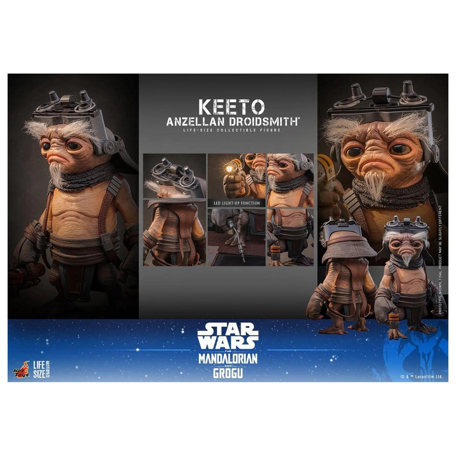 Star Wars: The Mandalorian & Grogu Life-Size Masterpiece Figurka naturalnej wielkości Keeto (Anzellan Droidsmith) 26 cm zdjęcie produktu