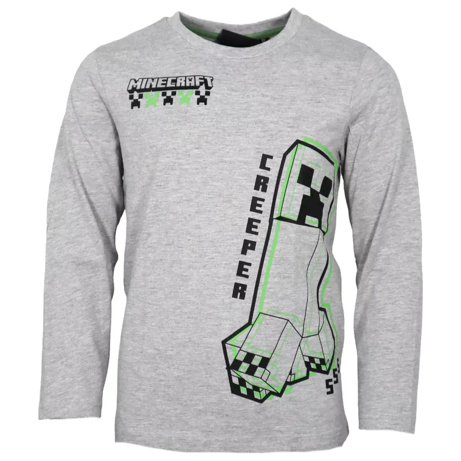 Minecraft Create Grey długi rękaw t-shirt, top dla dzieci zdjęcie produktu