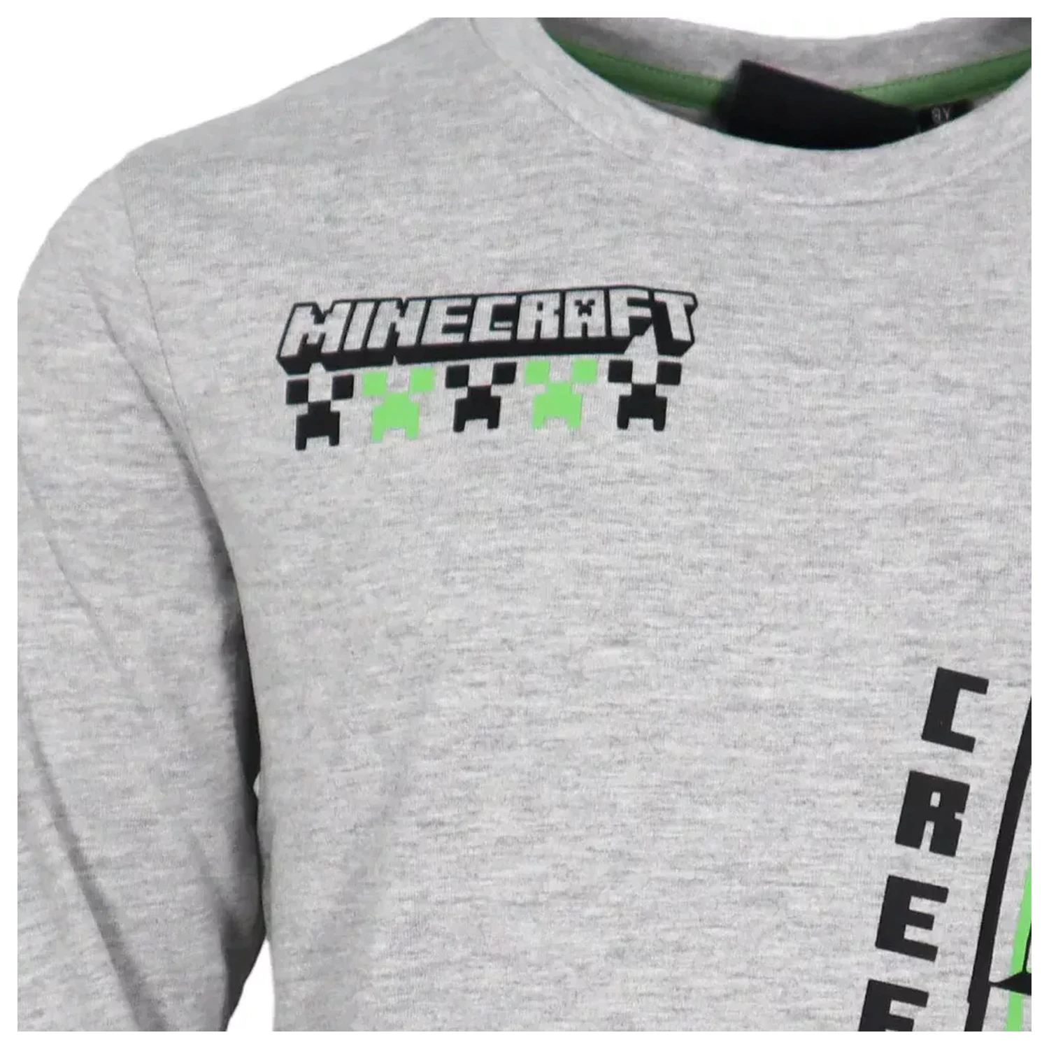 Minecraft Create Grey długi rękaw t-shirt, top dla dzieci zdjęcie produktu