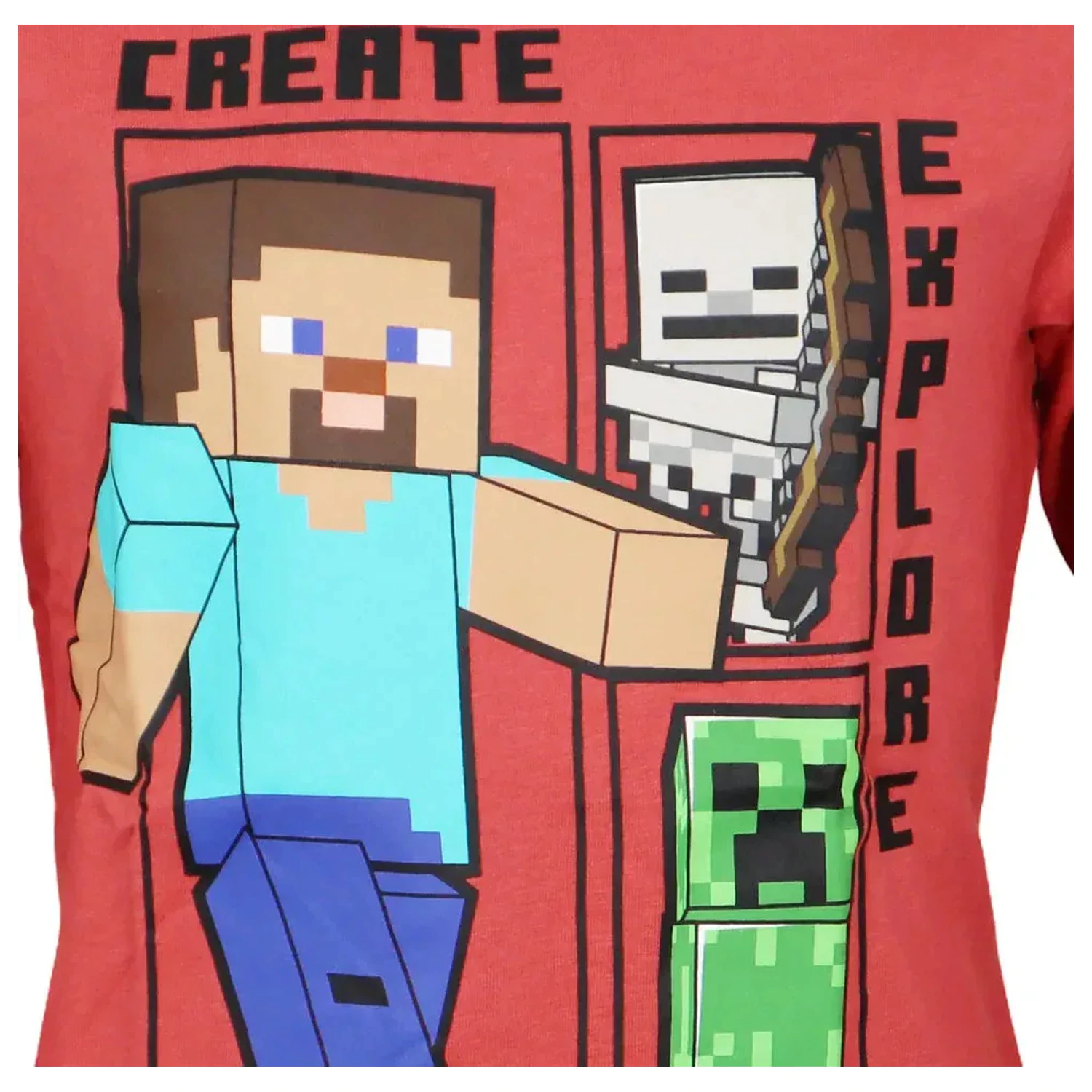Minecraft Create Red Long Sleeve Koszulka dla Dzieci zdjęcie produktu