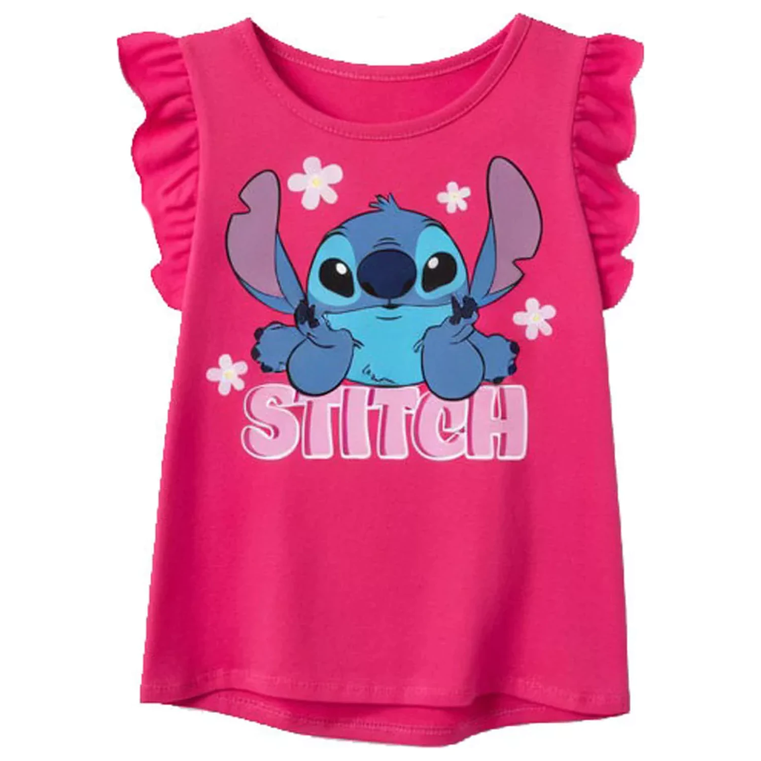Stitch Tiny Smile Pink koszulka dziecięca z krótkim rękawem zdjęcie produktu