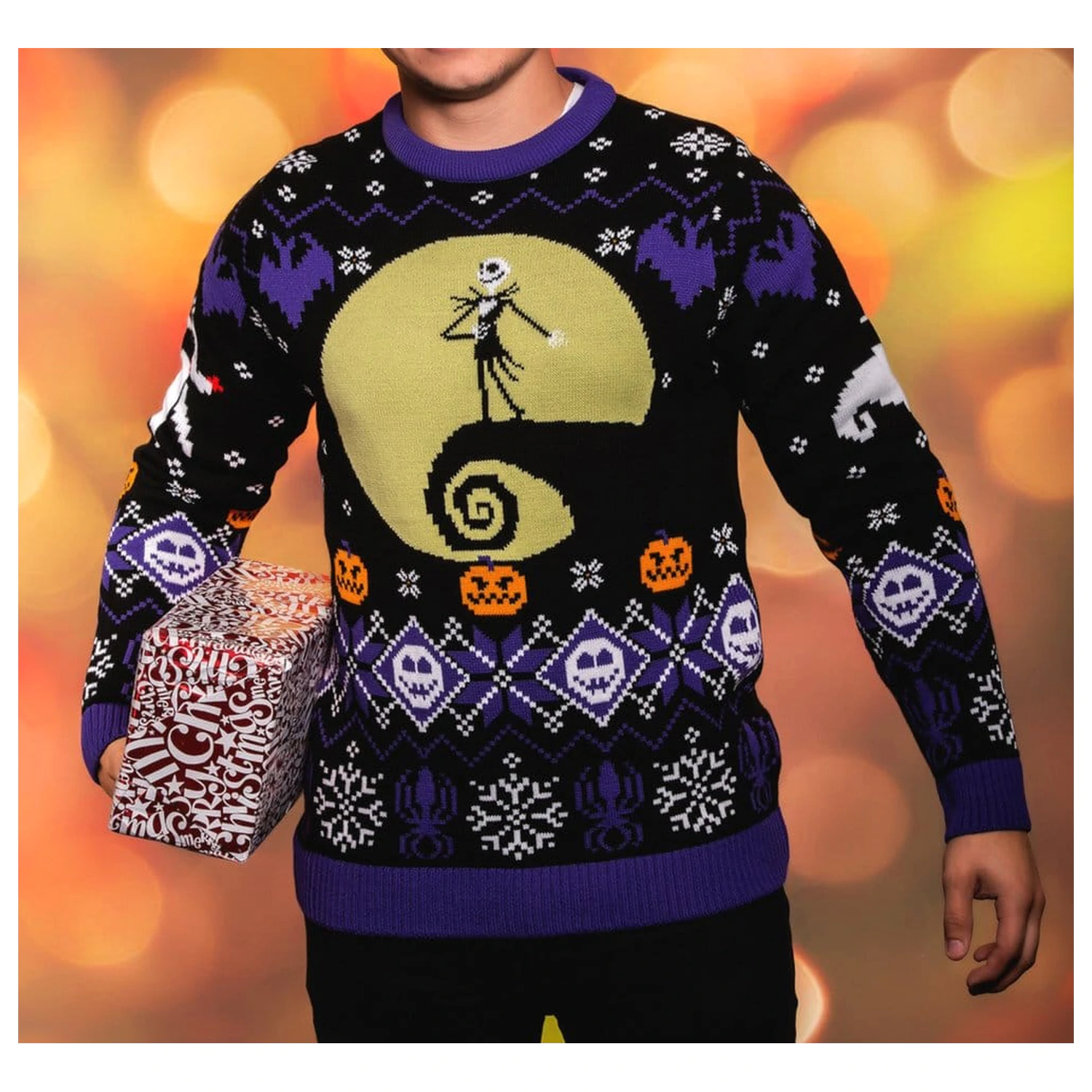 Nightmare Before Christmas świąteczny sweter 8-bit zdjęcie produktu