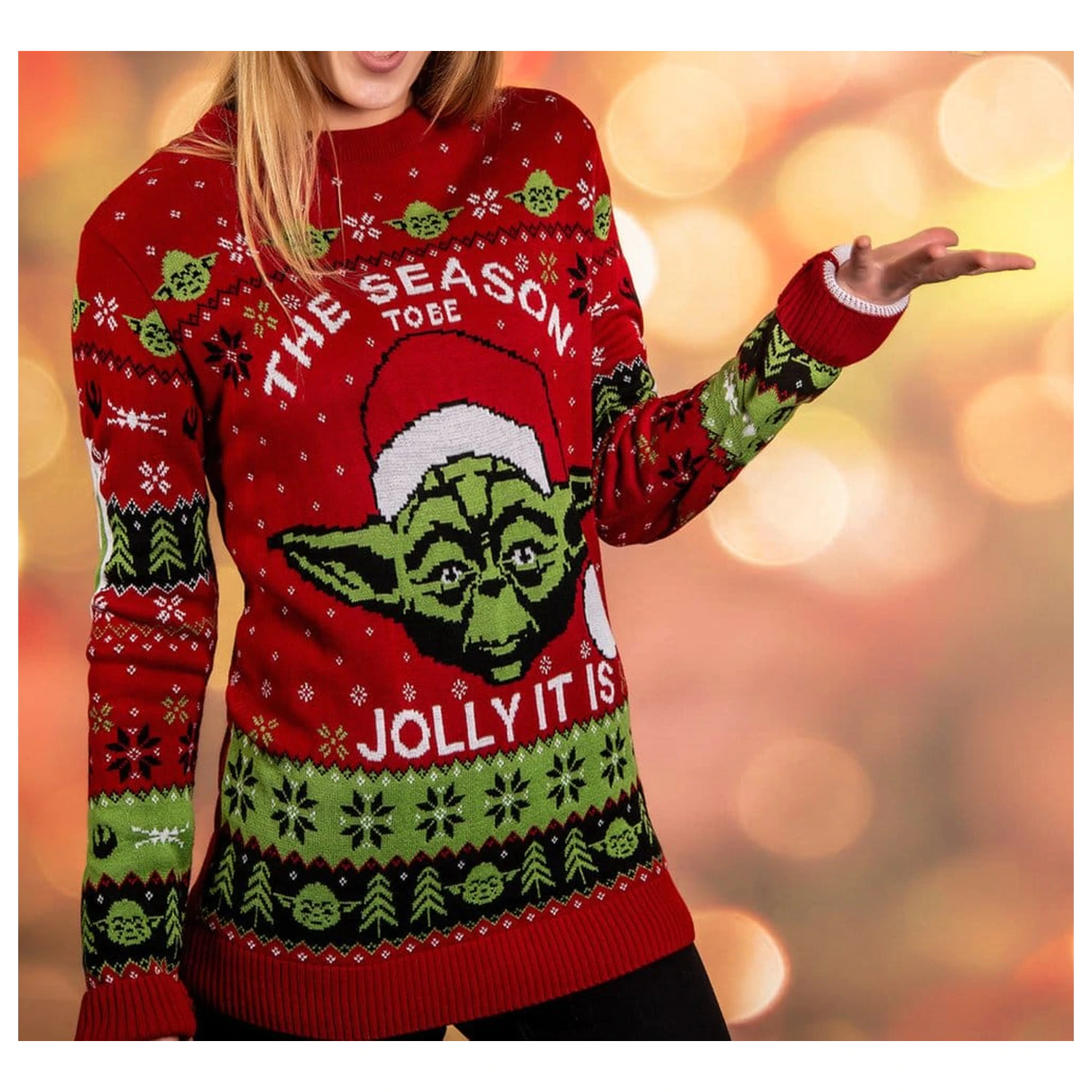 Star Wars sweter świąteczny Yoda zdjęcie produktu