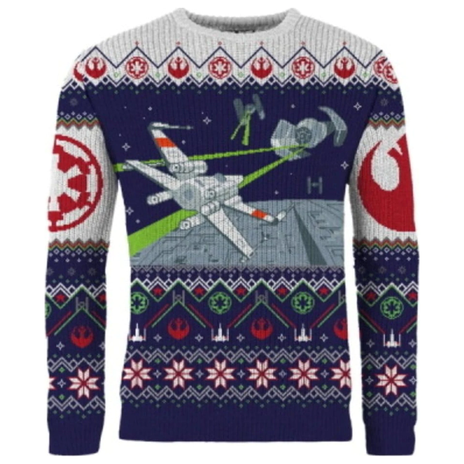 Star Wars sweter świąteczny X-Wing v TIE Fighter zdjęcie produktu