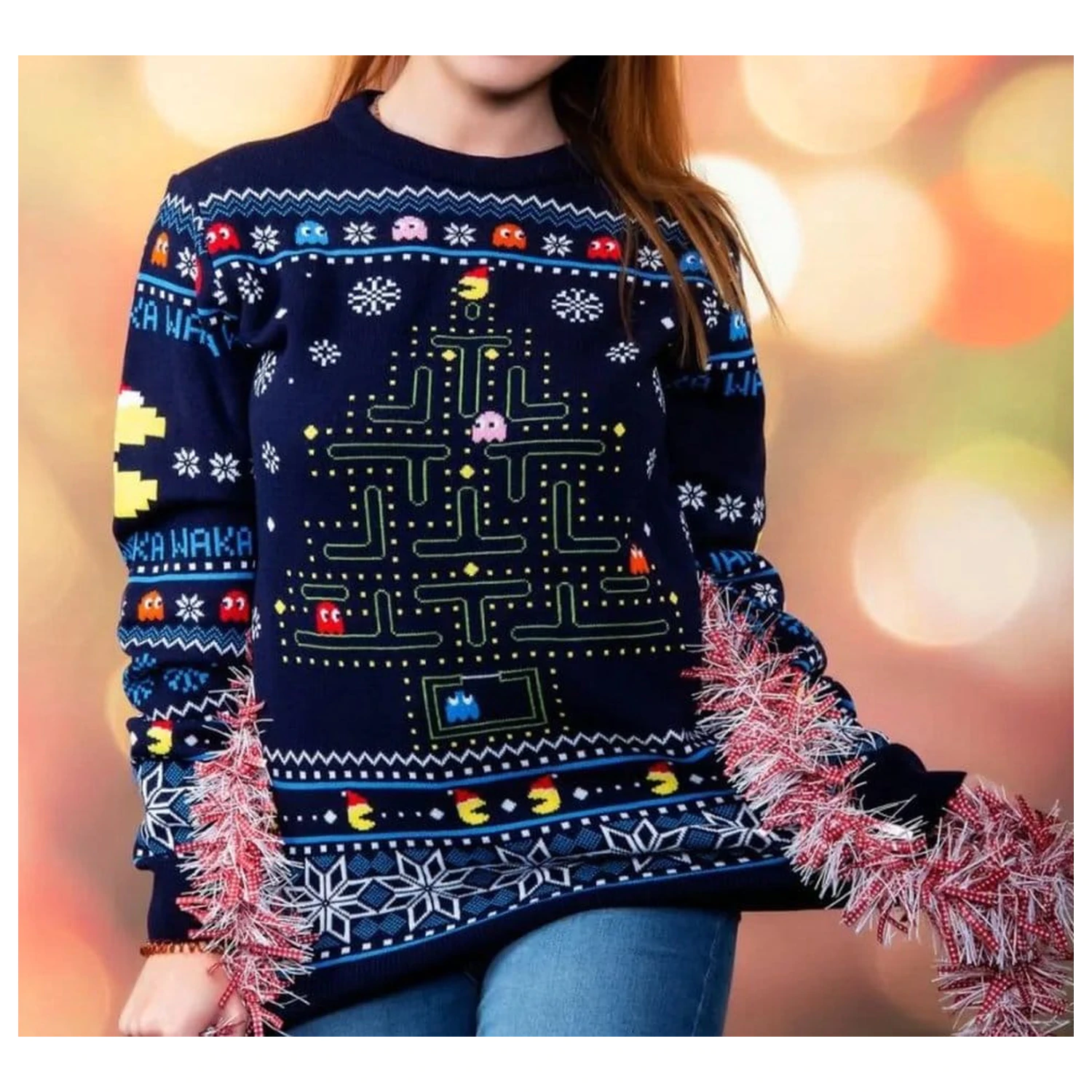 Pac-Man świąteczny sweter zdjęcie produktu
