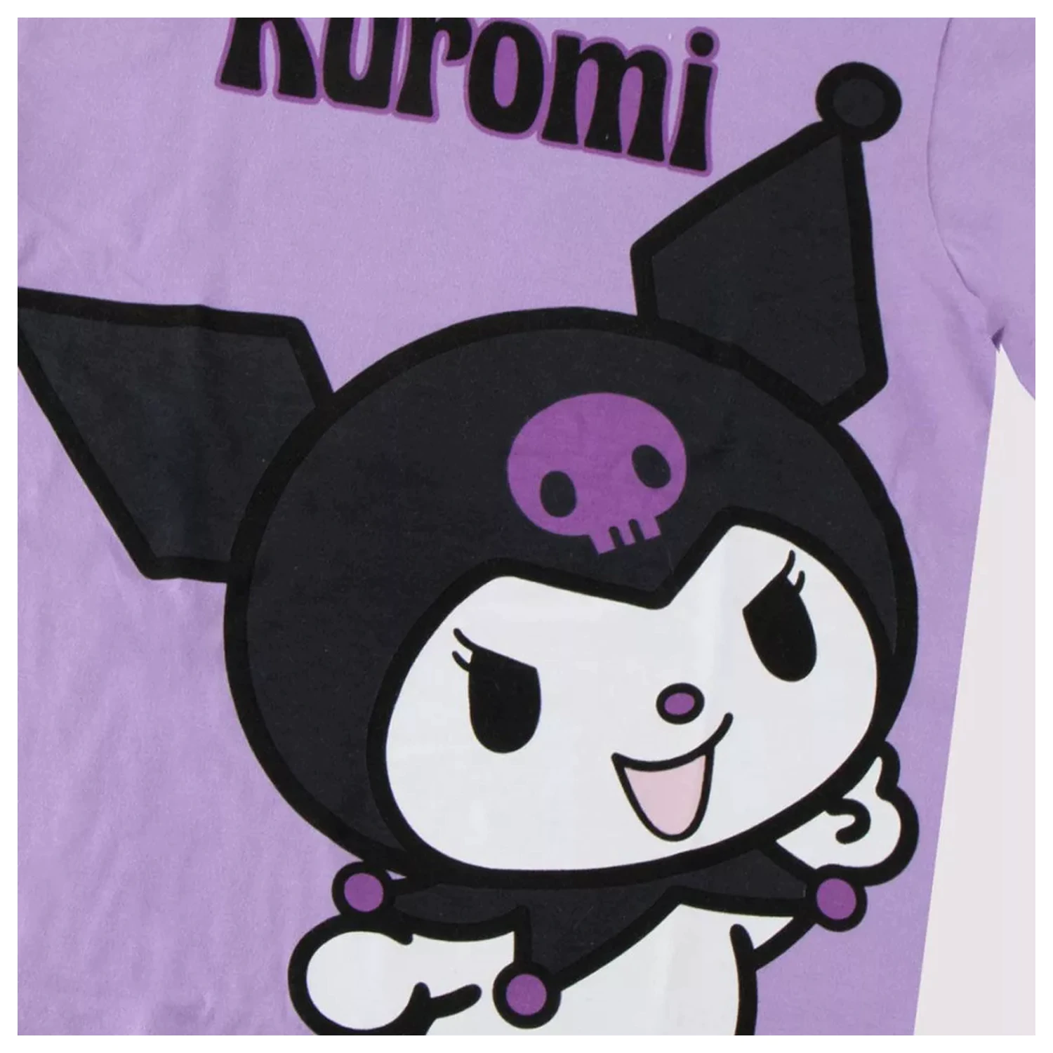 Hello Kitty Kuromi Purple dziecięca koszulka z krótkim rękawem, top zdjęcie produktu