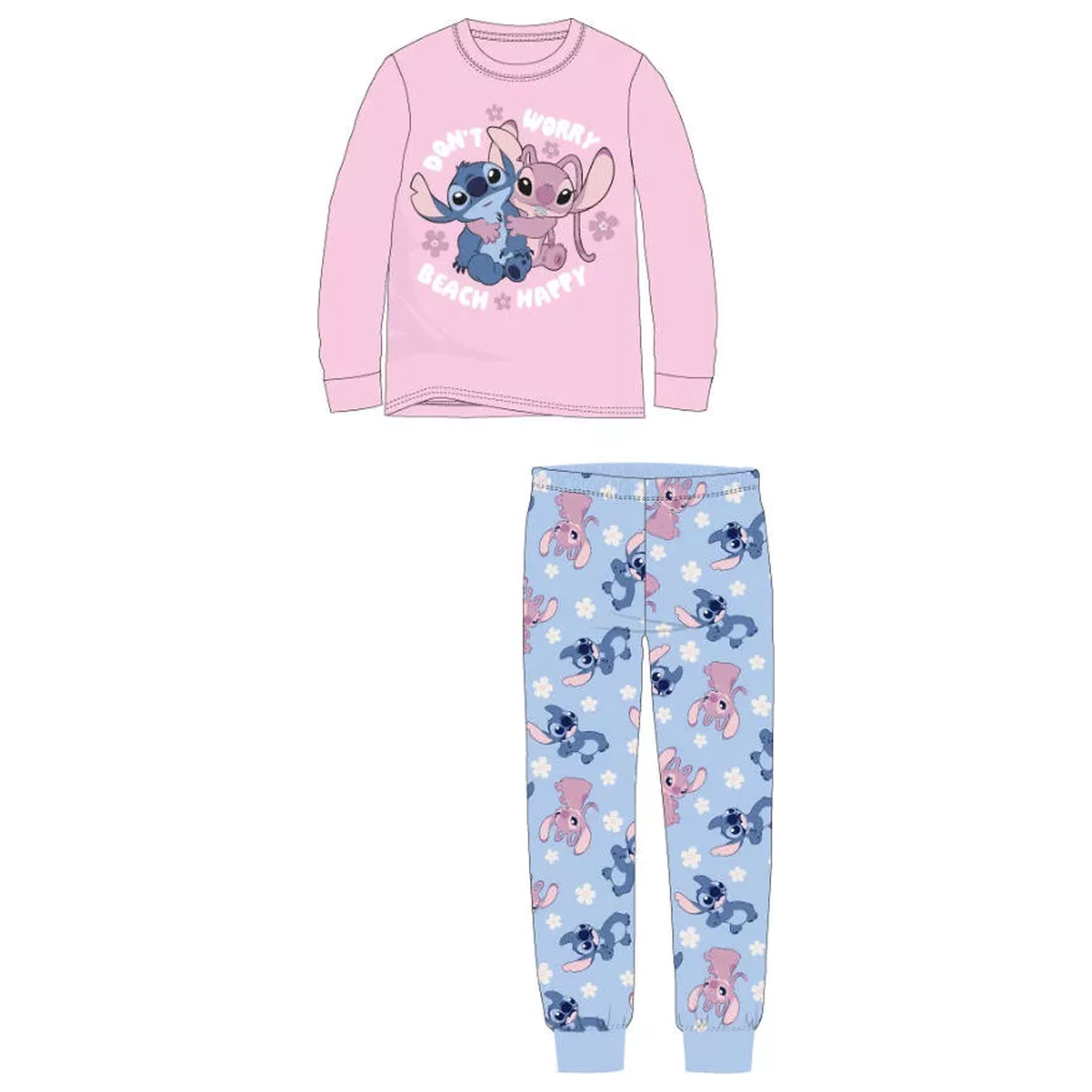 Stitch Happy długa piżama dziecięca zdjęcie produktu