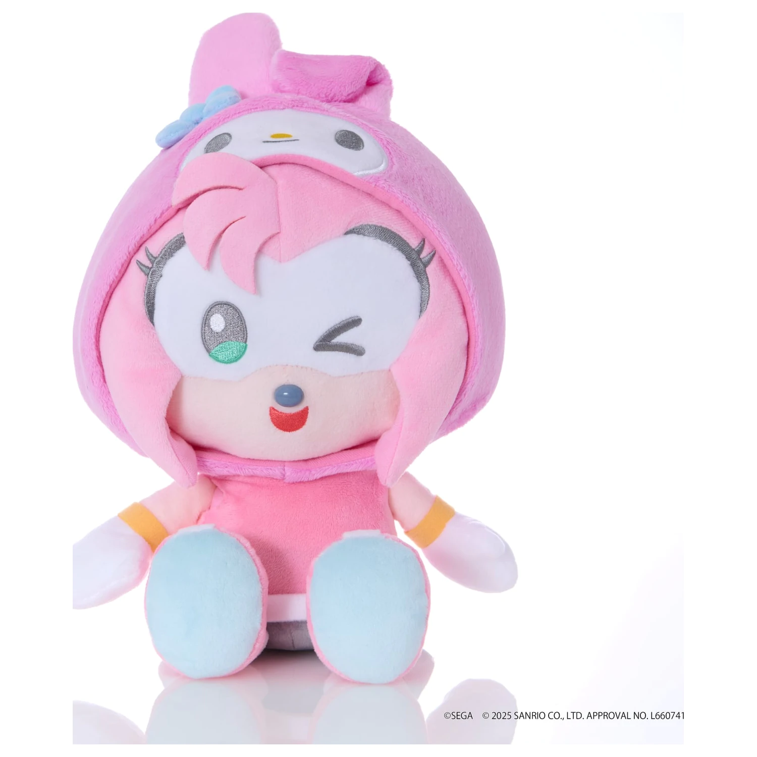 Sonic & Friends x Sanrio Amy x My Melody pluszowa zabawka 24cm zdjęcie produktu