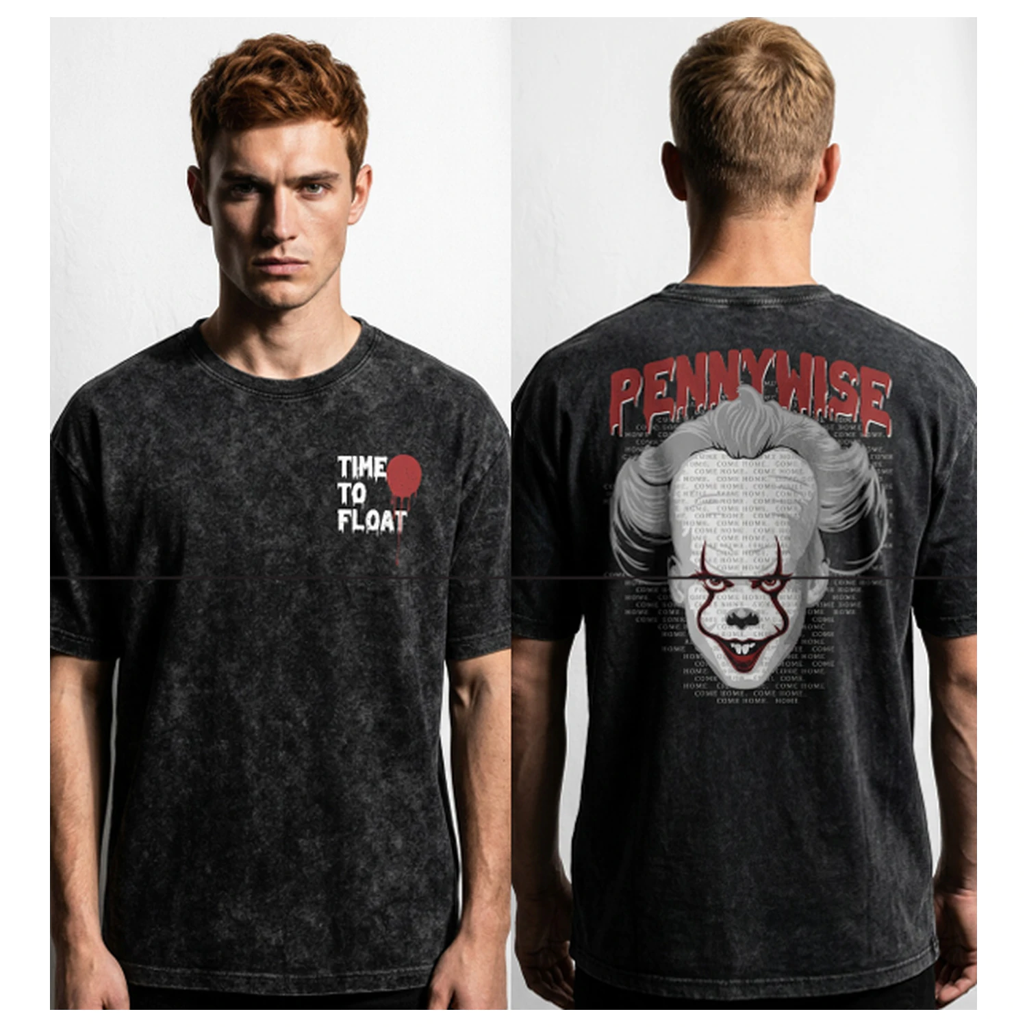 Koszulka IT Pennywise "Time to Float" Stonewash zdjęcie produktu