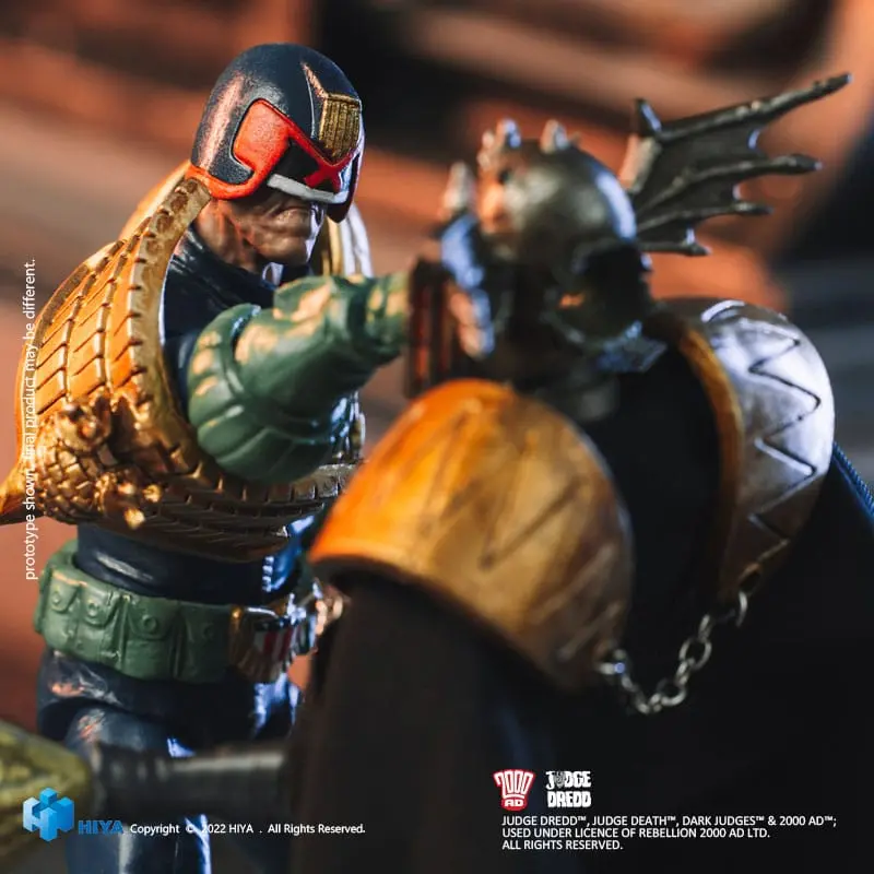 2000 AD Exquisite Mini Action Figure 1/18 Sędzia Dredd Gaze Into The Fist of Dredd 10 cm zdjęcie produktu