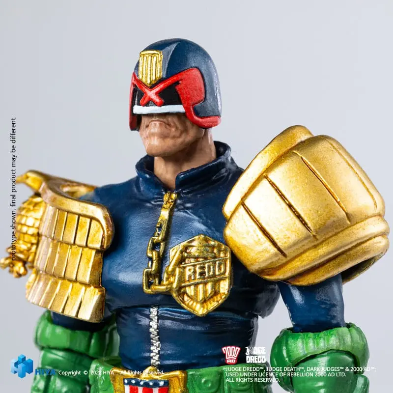 2000 AD Exquisite Mini Action Figure 1/18 Sędzia Dredd Gaze Into The Fist of Dredd 10 cm zdjęcie produktu