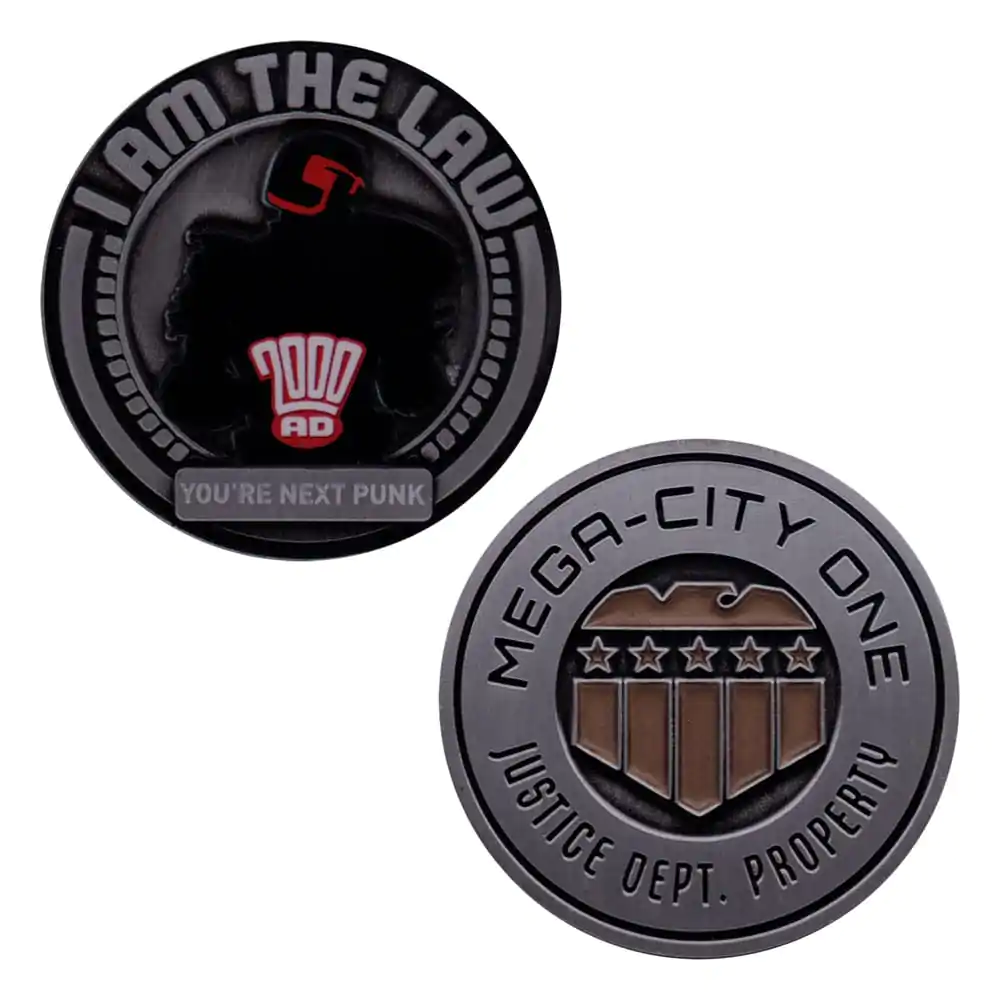 2000 AD Kolekcjonerska Moneta Sędzia Dredd Mega-Miasto Jeden Edycja Limitowana zdjęcie produktu