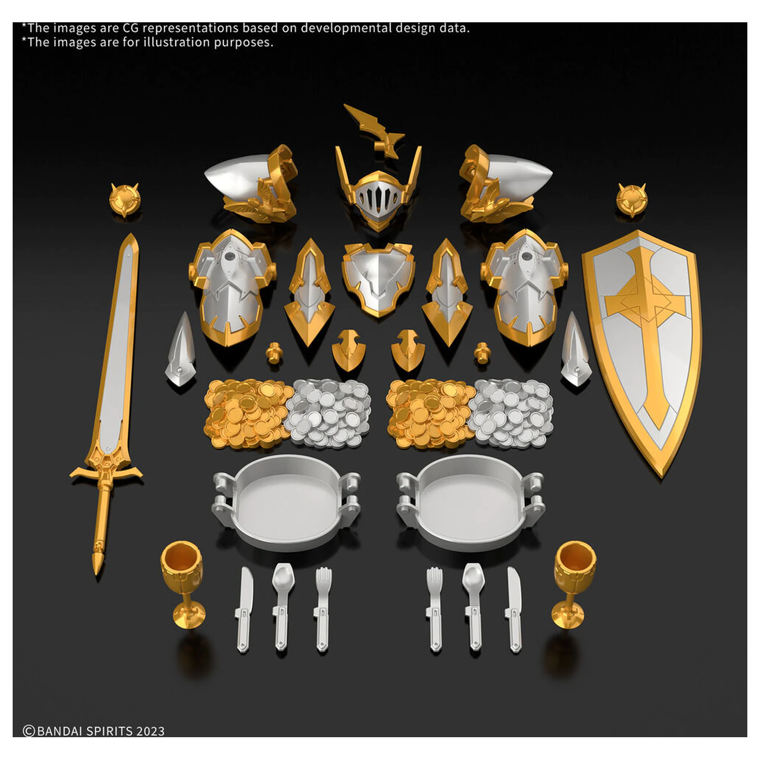 30 Minutes Fantasy Item Shop 6 złotych i srebrnych opcjonalnych części zdjęcie produktu