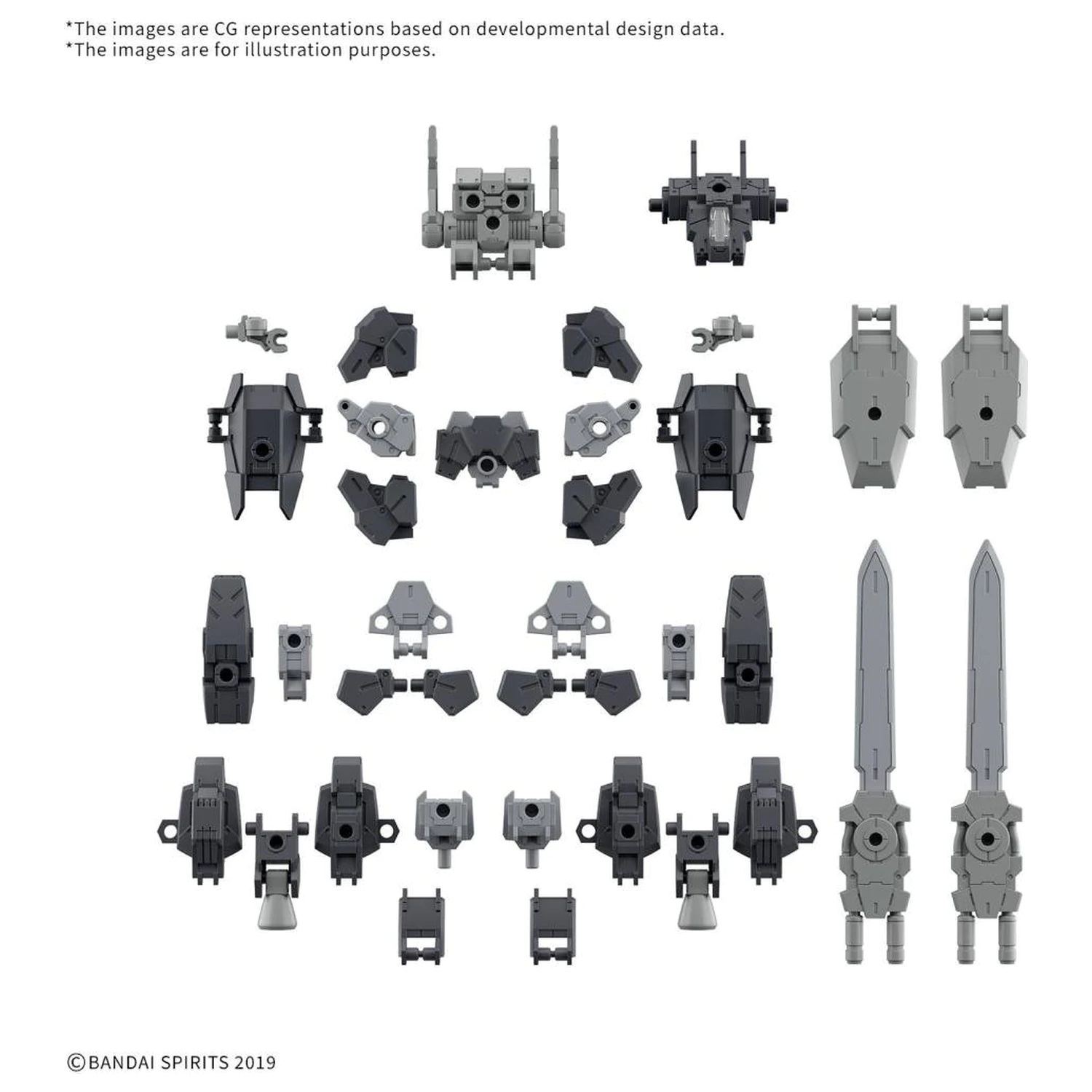 30MM 1/144 Zestaw Części Opcjonalnych 20 (Full Armor Unit 1) Model Zestaw zdjęcie produktu