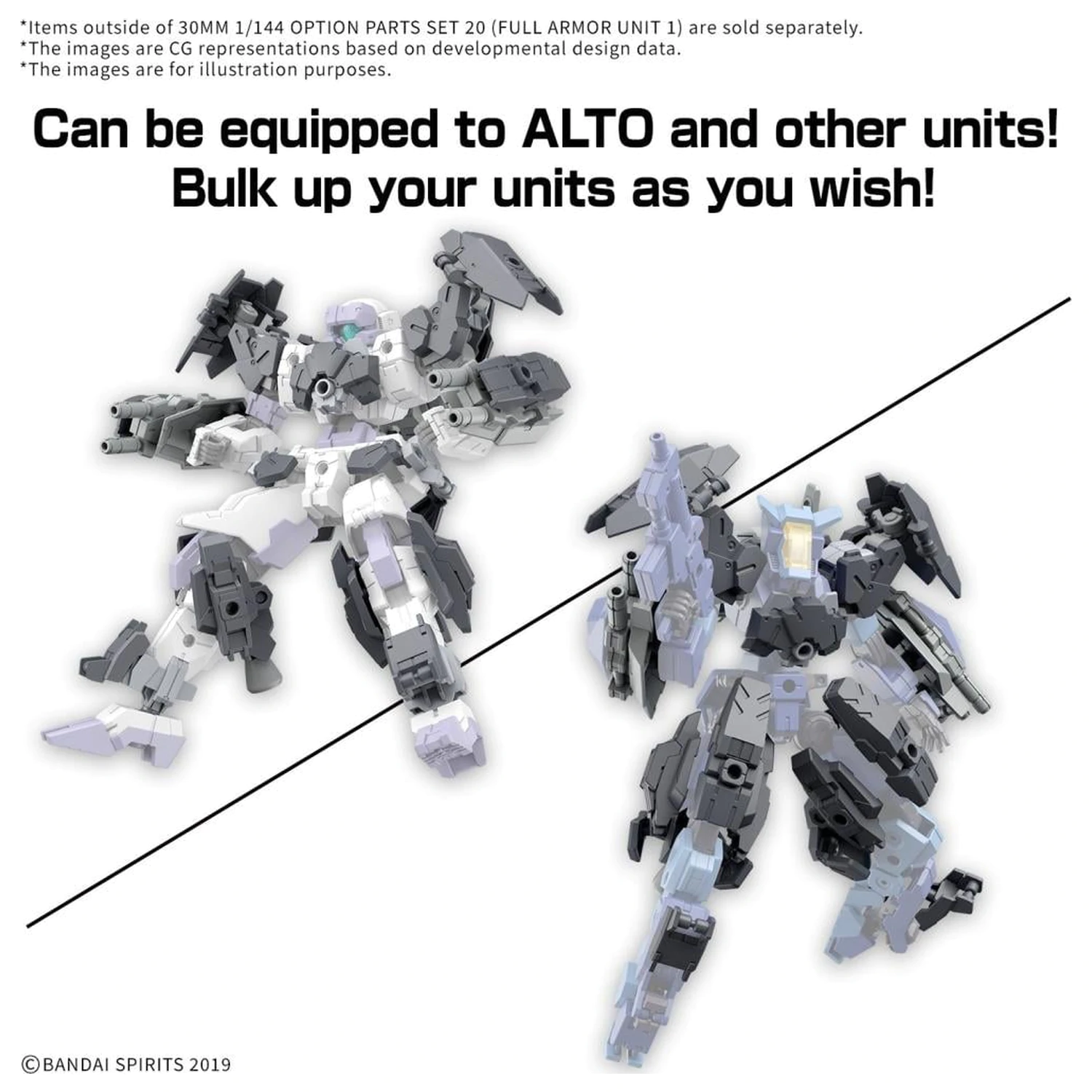 30MM 1/144 Zestaw Części Opcjonalnych 20 (Full Armor Unit 1) Model Zestaw zdjęcie produktu
