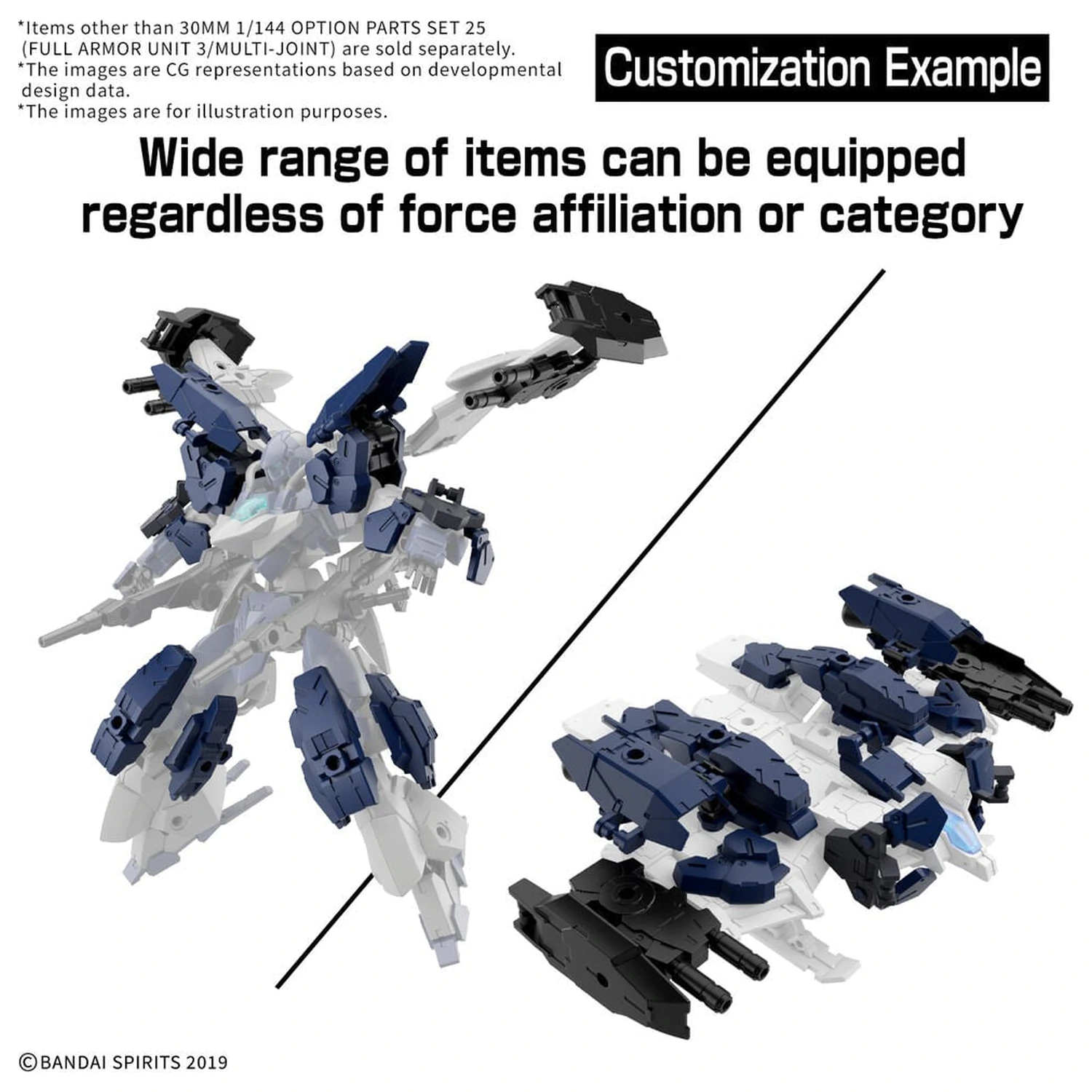 30MM 1/144 Option Parts Set 25 Full Armor Unit 3 Multi-Joint Accessory Set 30 Minutes Missions zdjęcie produktu