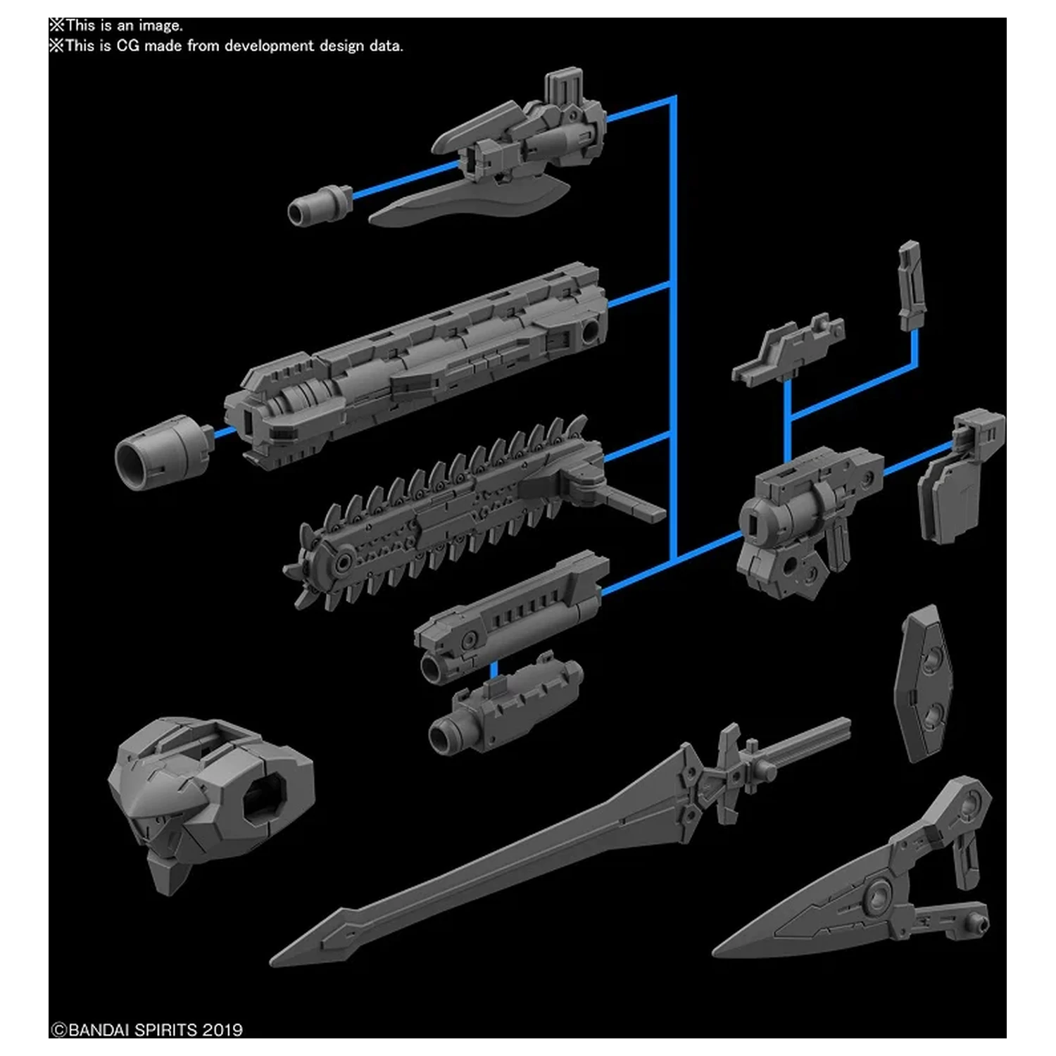 30MM 1/144 Opcjonalna broń 1 do zestawu modeli Rabiot zdjęcie produktu