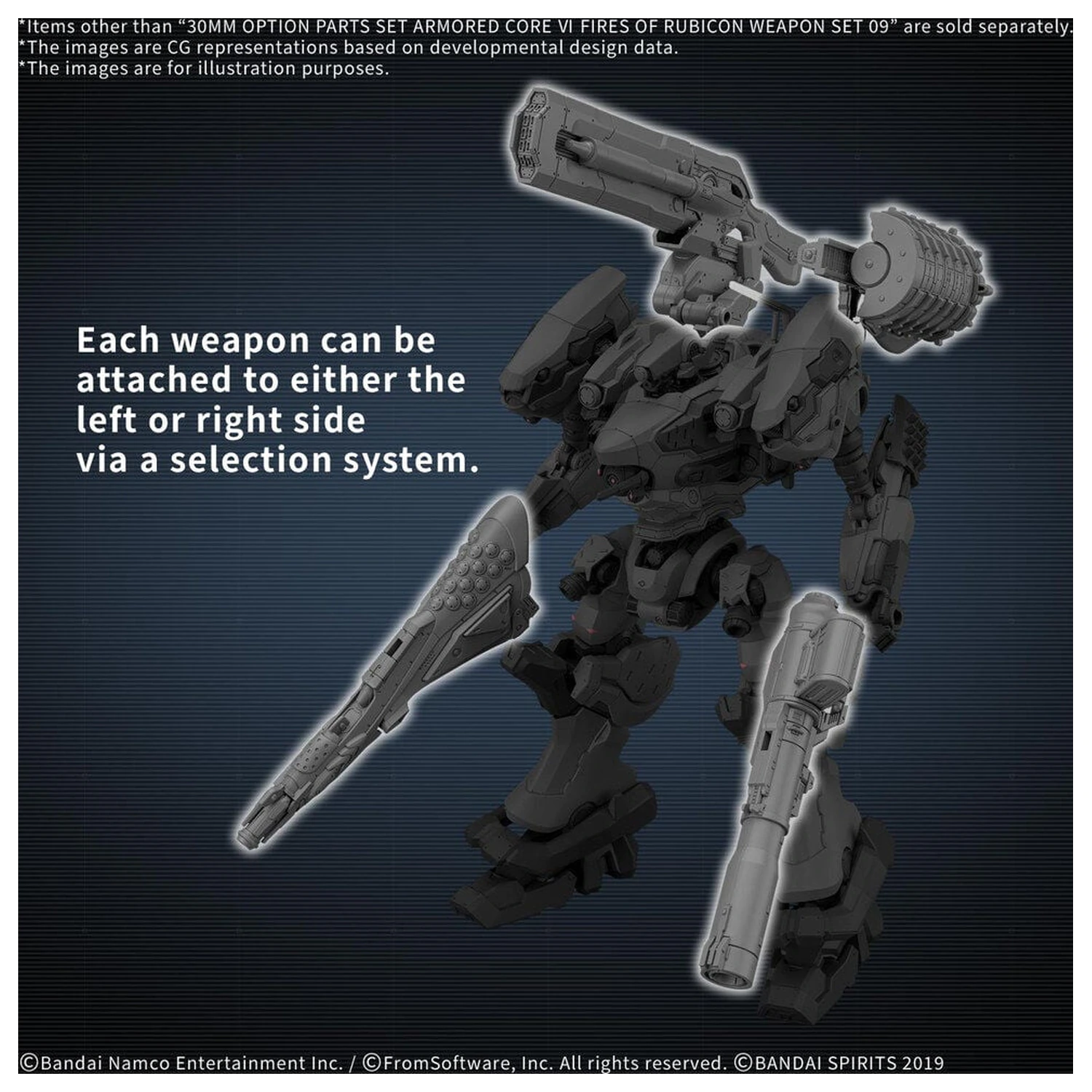 30MM Option Parts Set Armored Core VI Fires Of Rubicon Zestaw Broni 09 Zestaw Akcesoriów zdjęcie produktu