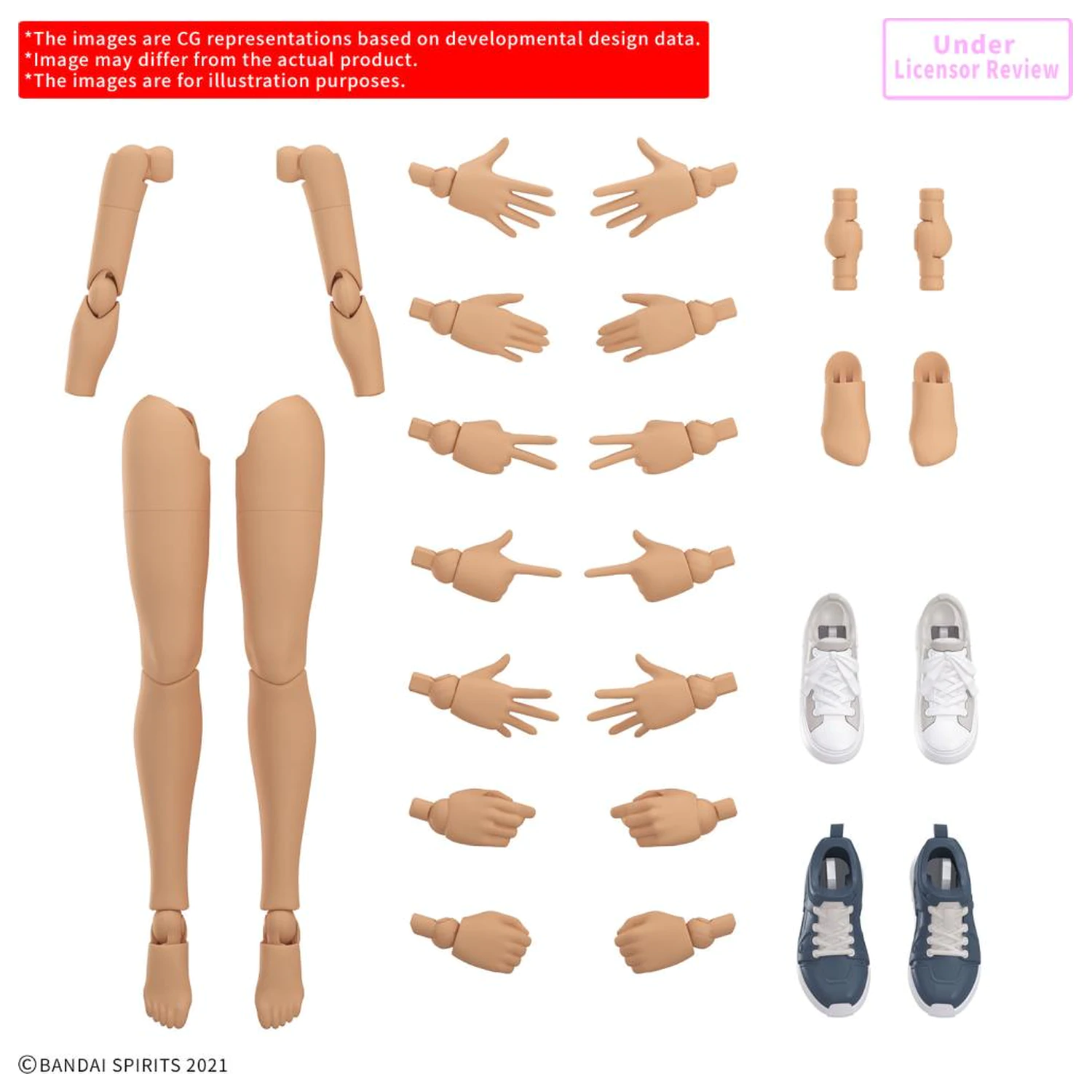Zestaw akcesoriów do modelu 30MS Option Body Parts Arm Parts & Leg Parts S (Color C) zdjęcie produktu
