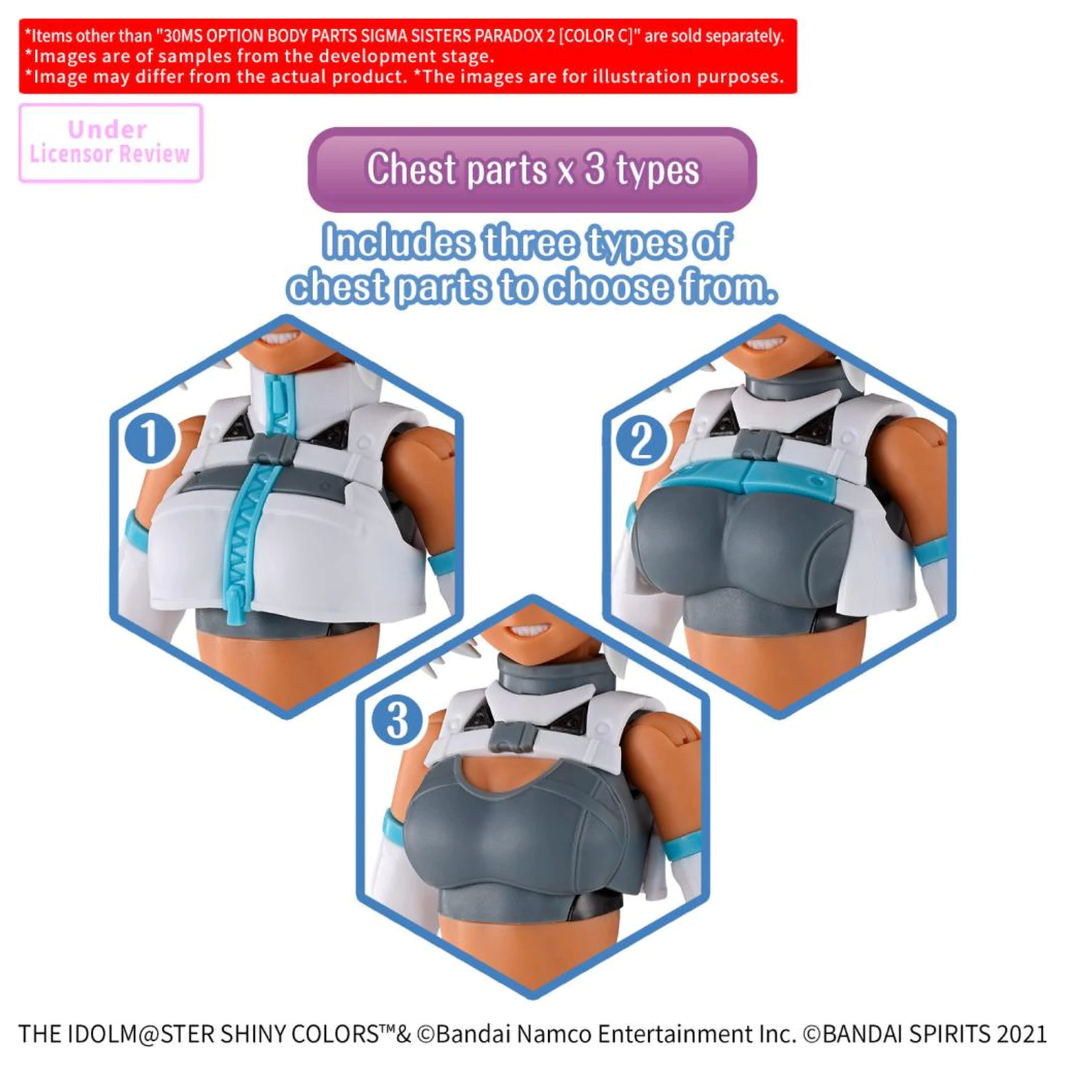 Zestaw akcesoriów do modelu 30MS Option Body Parts Sigma Sisters Paradox 2 (Color C) zdjęcie produktu
