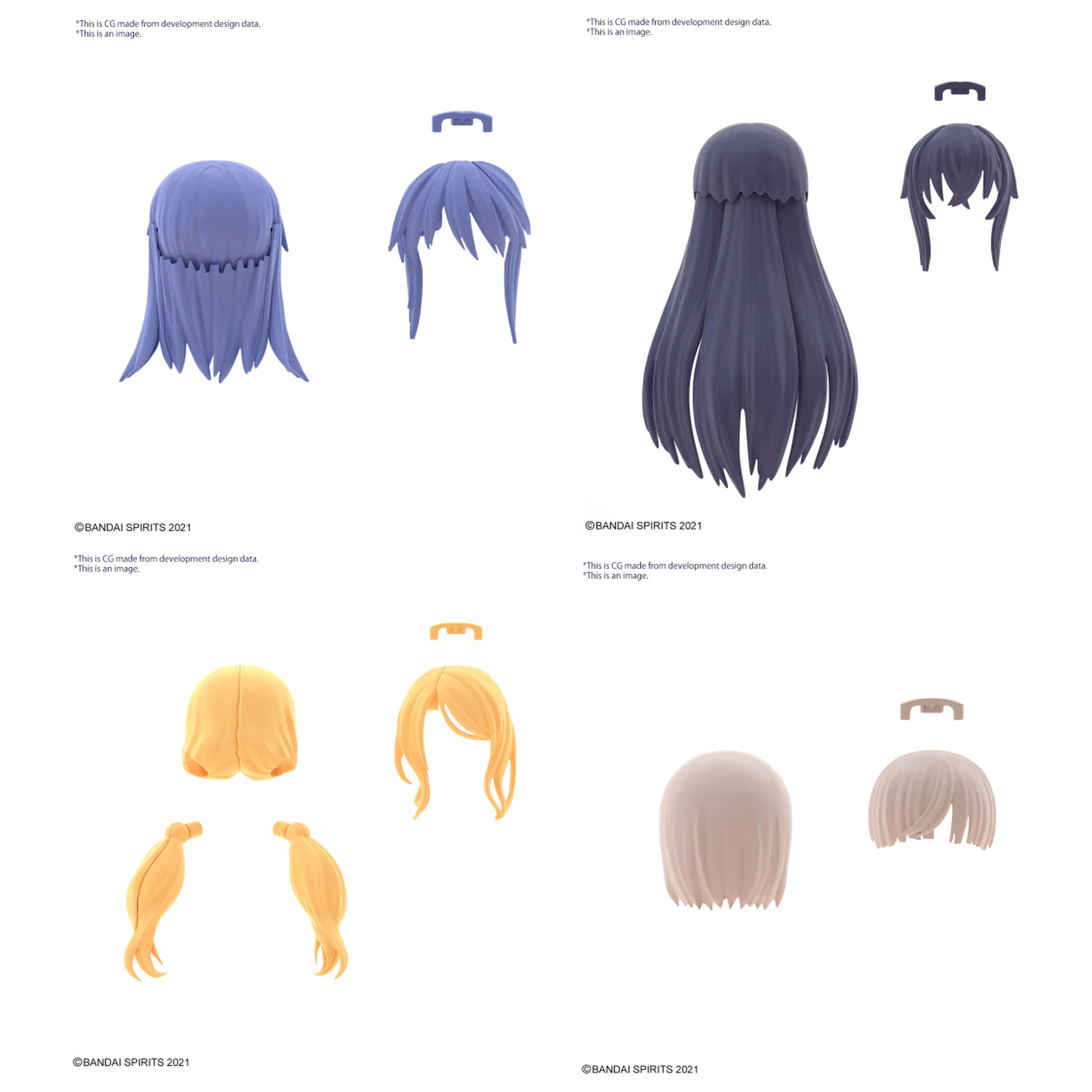 30MS Option Hair Style Parts Vol.8 All 4 Types Zestaw Modelowy zdjęcie produktu