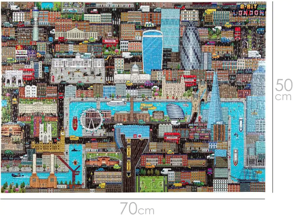 Puzzle 8-Bit Pixel London Level 3 1000 elementów zdjęcie produktu