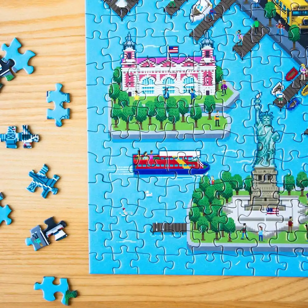 8-Bitowa Pixelowa Puzzle Nowy Jork Poziom 2 500 Elementów zdjęcie produktu