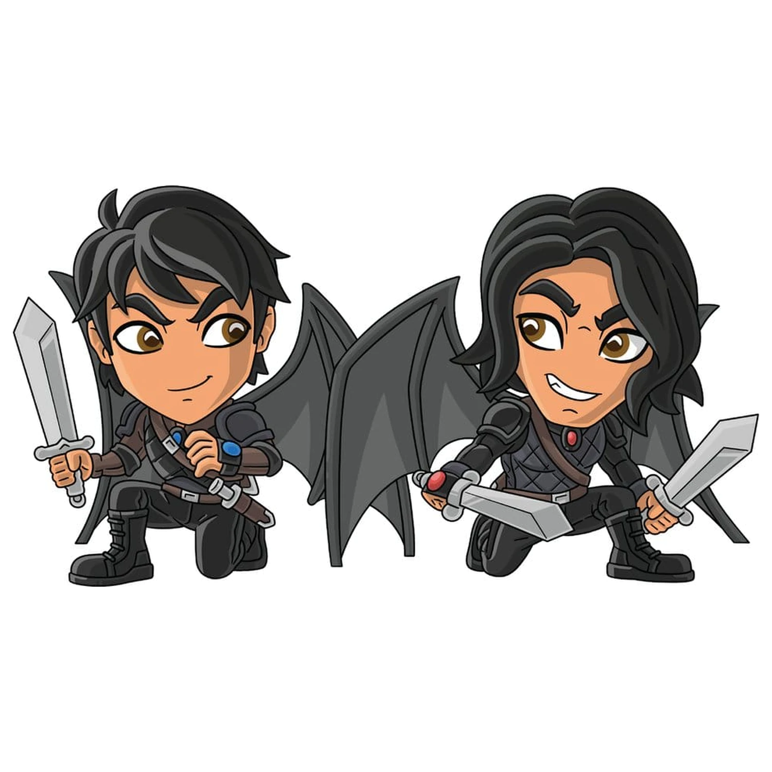 Figurka winylowa A Court of Thorns and Roses Azriel and Cassian 11 cm zdjęcie produktu