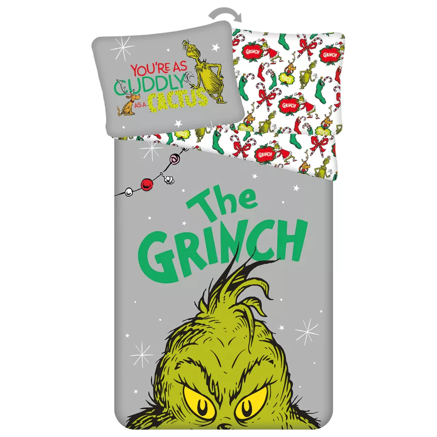 How the Grinch Stole Christmas pluszowa poszewka na kołdrę zdjęcie produktu