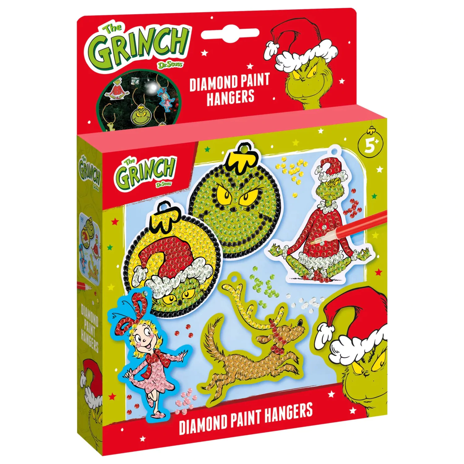 The Grinch Dr. Seuss Diamond Eye Zestaw z wieszakiem zdjęcie produktu