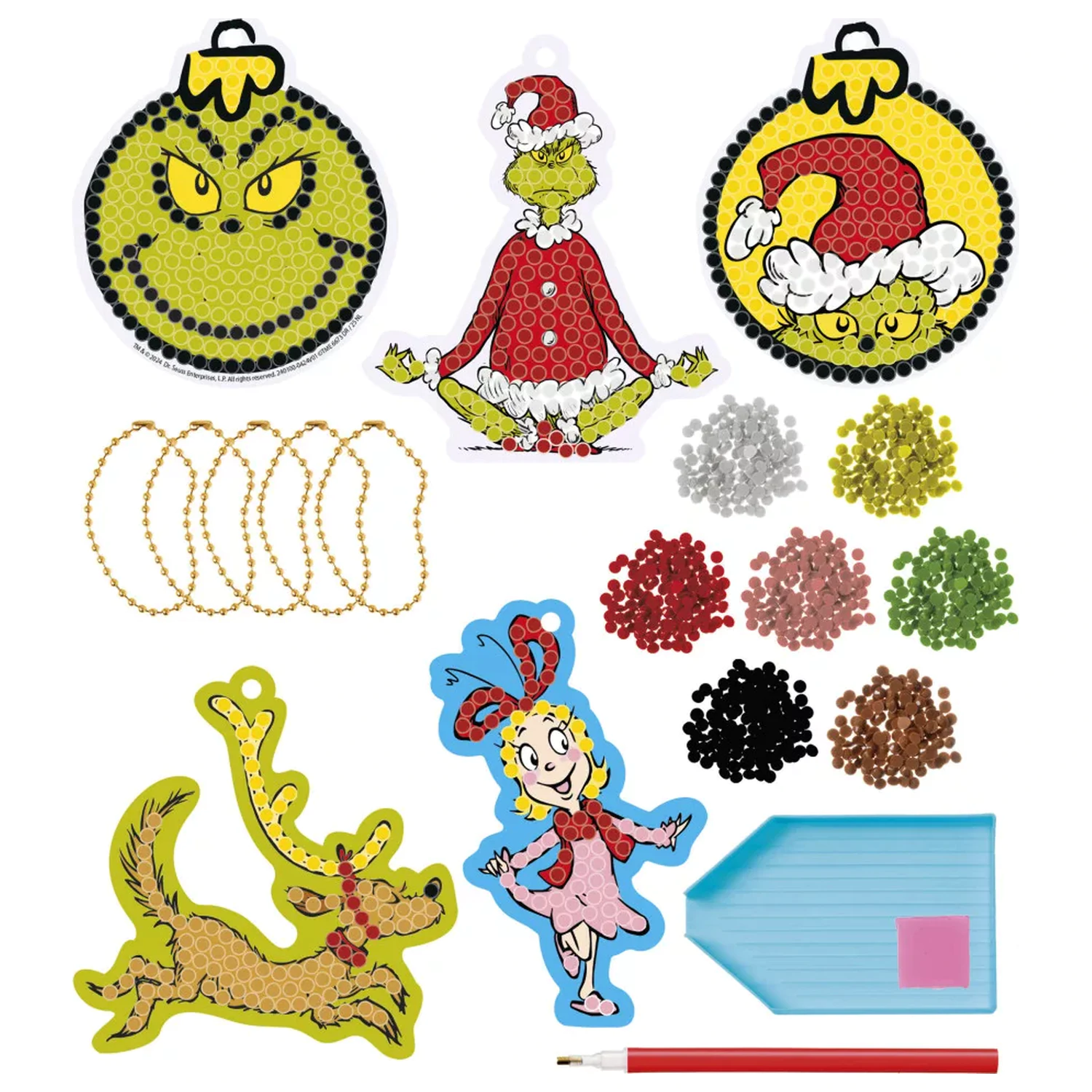 The Grinch Dr. Seuss Diamond Eye Zestaw z wieszakiem zdjęcie produktu