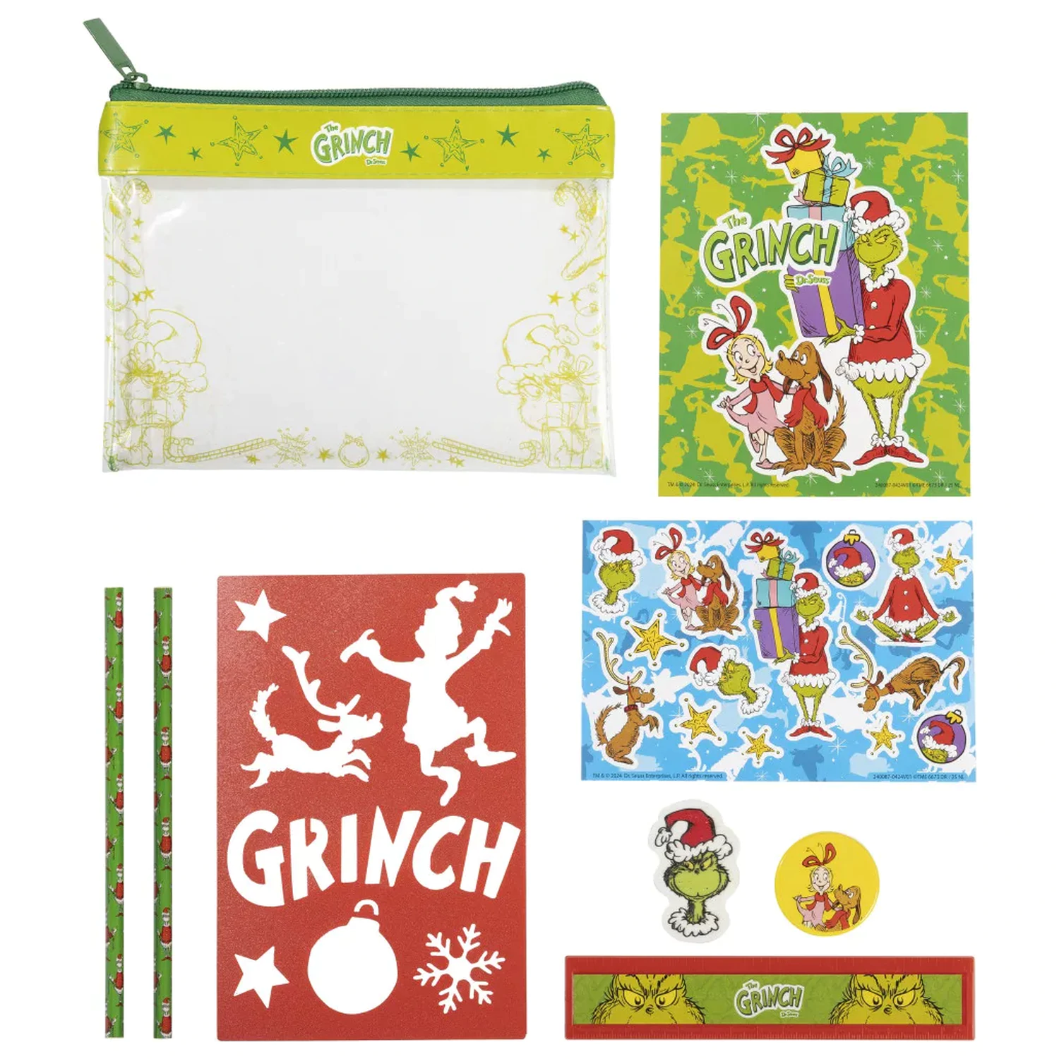 The Grinch Dr. Seuss Zestaw papeterii 9 sztuk zdjęcie produktu