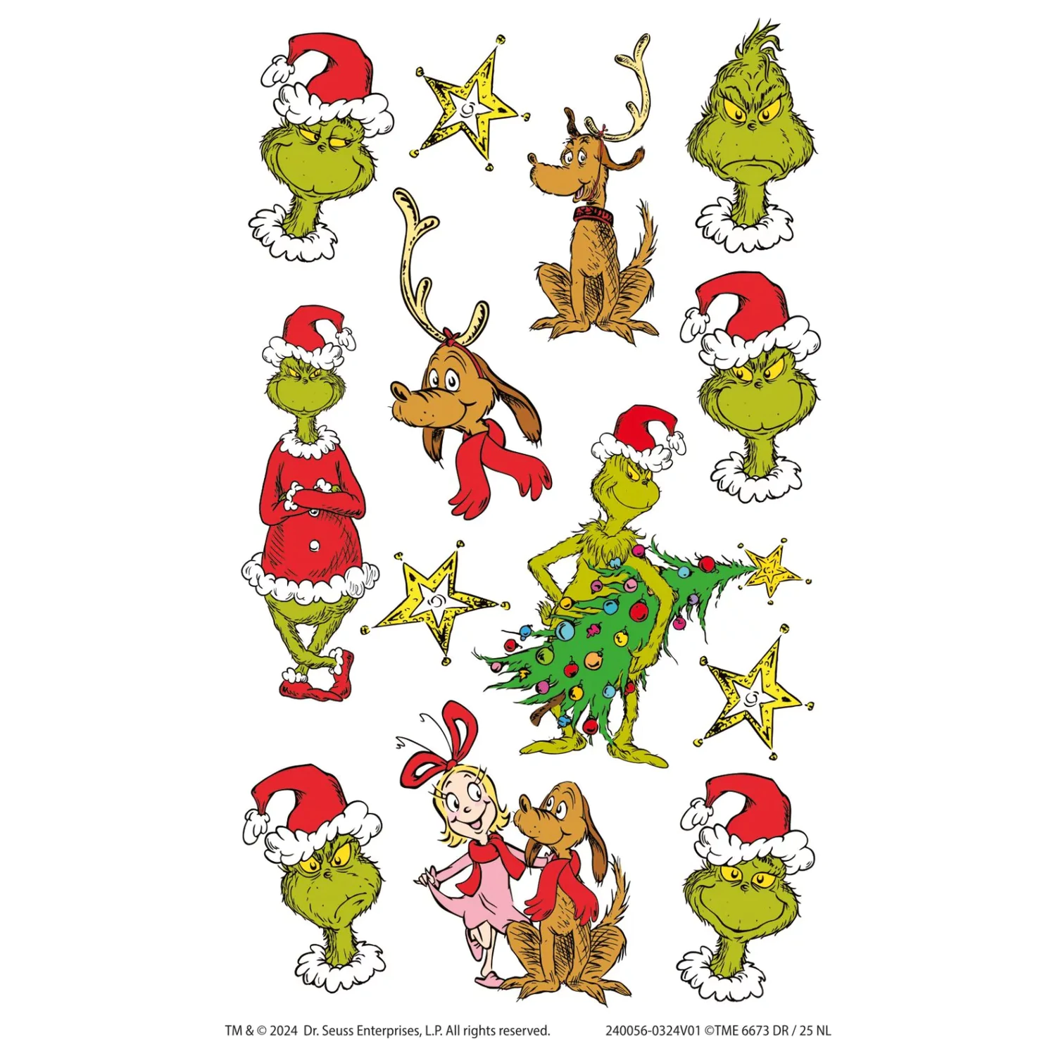 The Grinch Dr Seuss Tatuaże 13 sztuk zdjęcie produktu