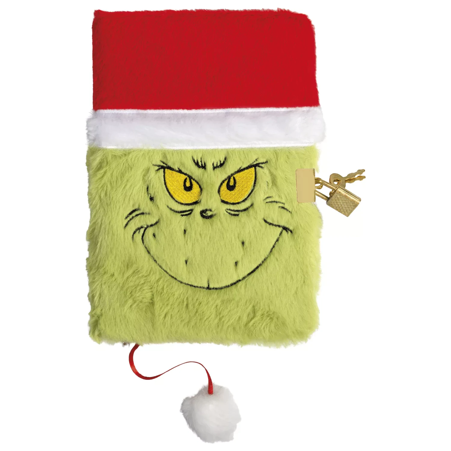 The Grinch Smile Pluszowy Pamiętnik A5 z kłódką zdjęcie produktu