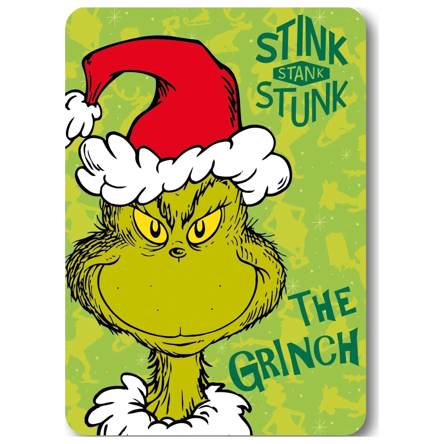 The Grinch Stink świąteczny koc z polaru zdjęcie produktu